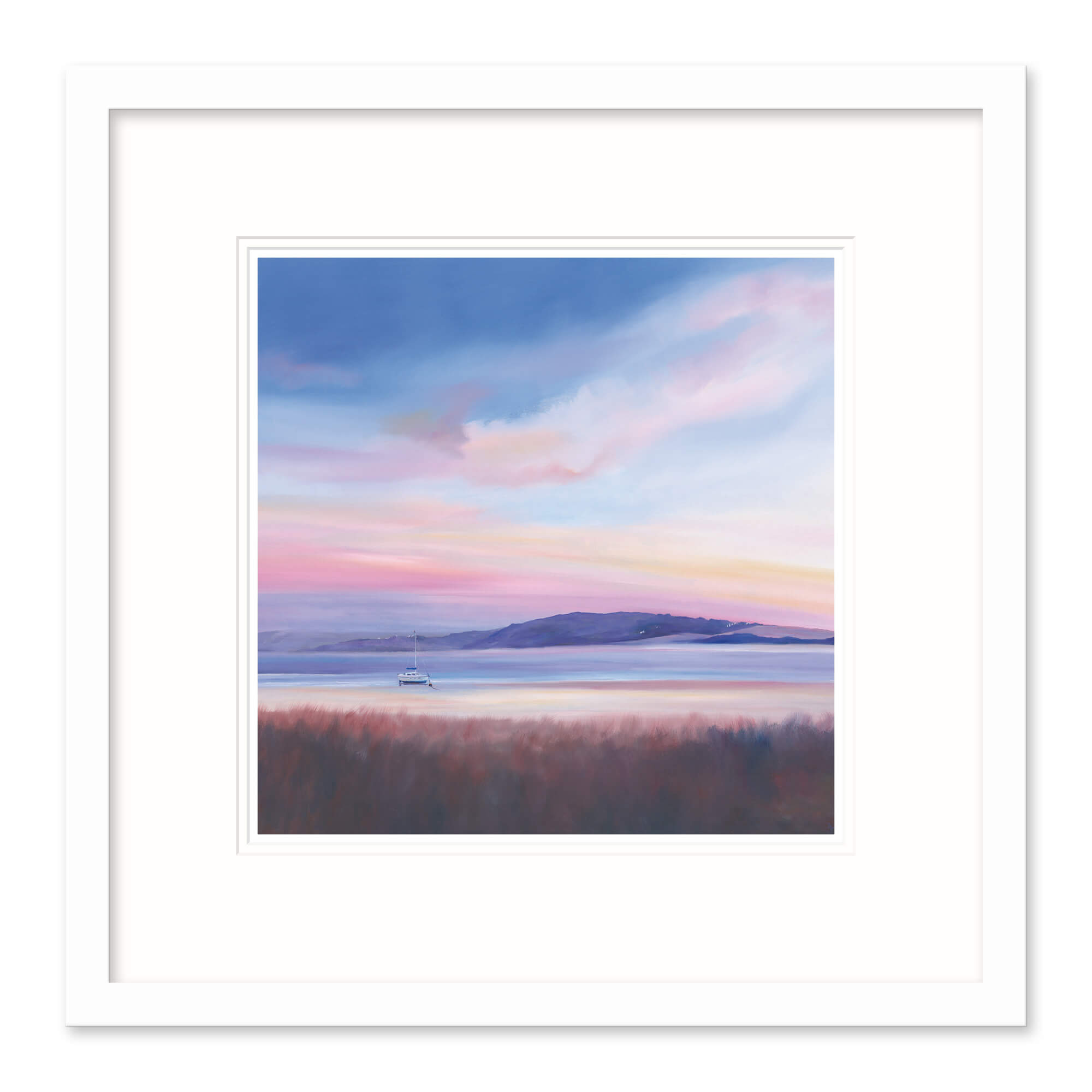 Sundown, Camel Estuary Framed Print