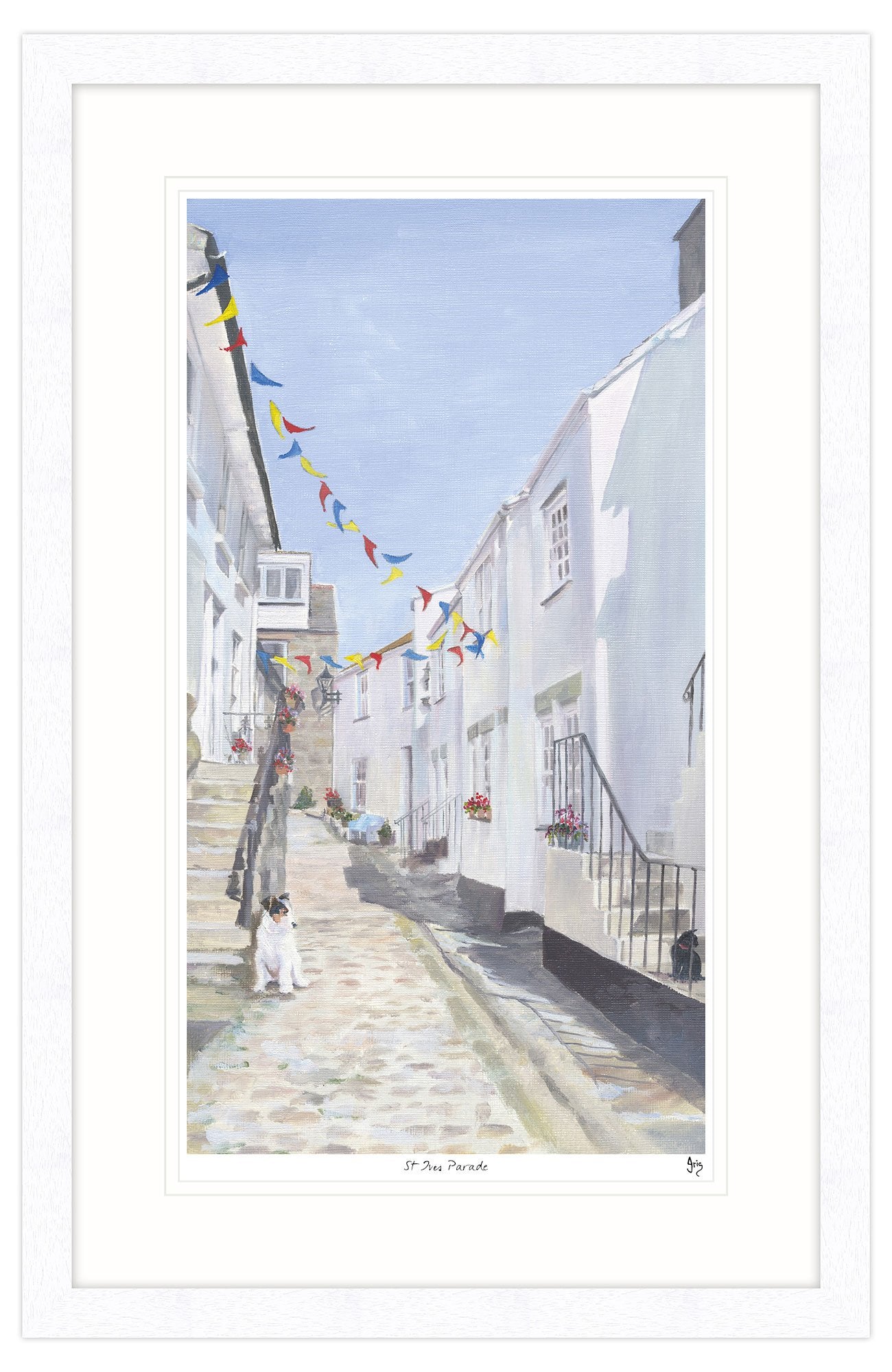 St Ives Parade Framed Print