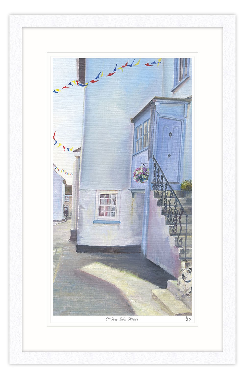 St Ives Side Street Framed Print