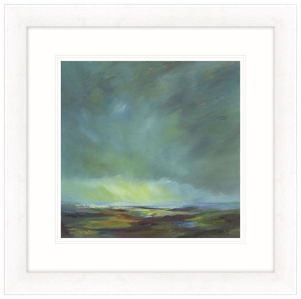 Lowering Clouds Pentire Framed Print