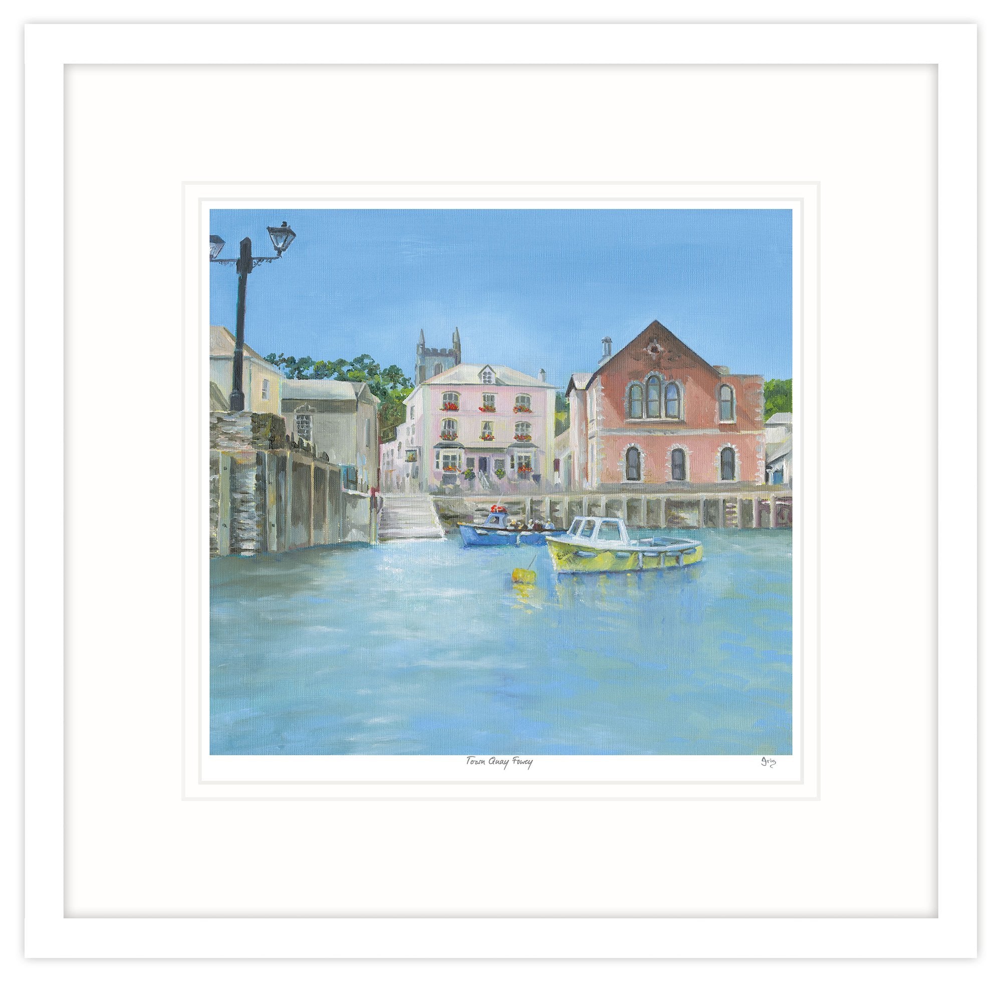 Town Quay, Fowey Framed Print
