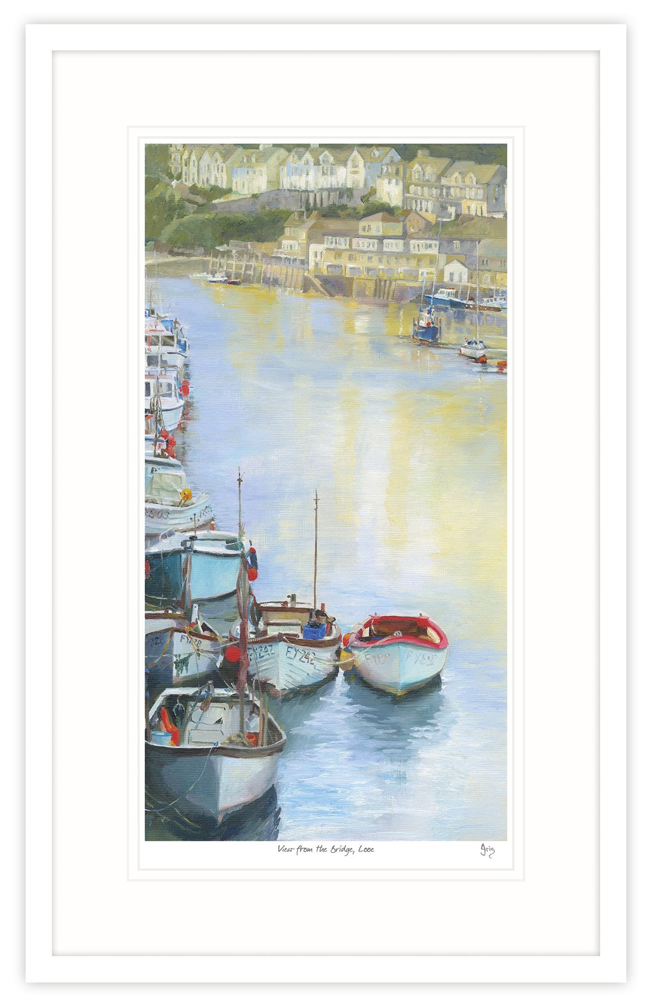 View From The Bridge, Looe Framed Print