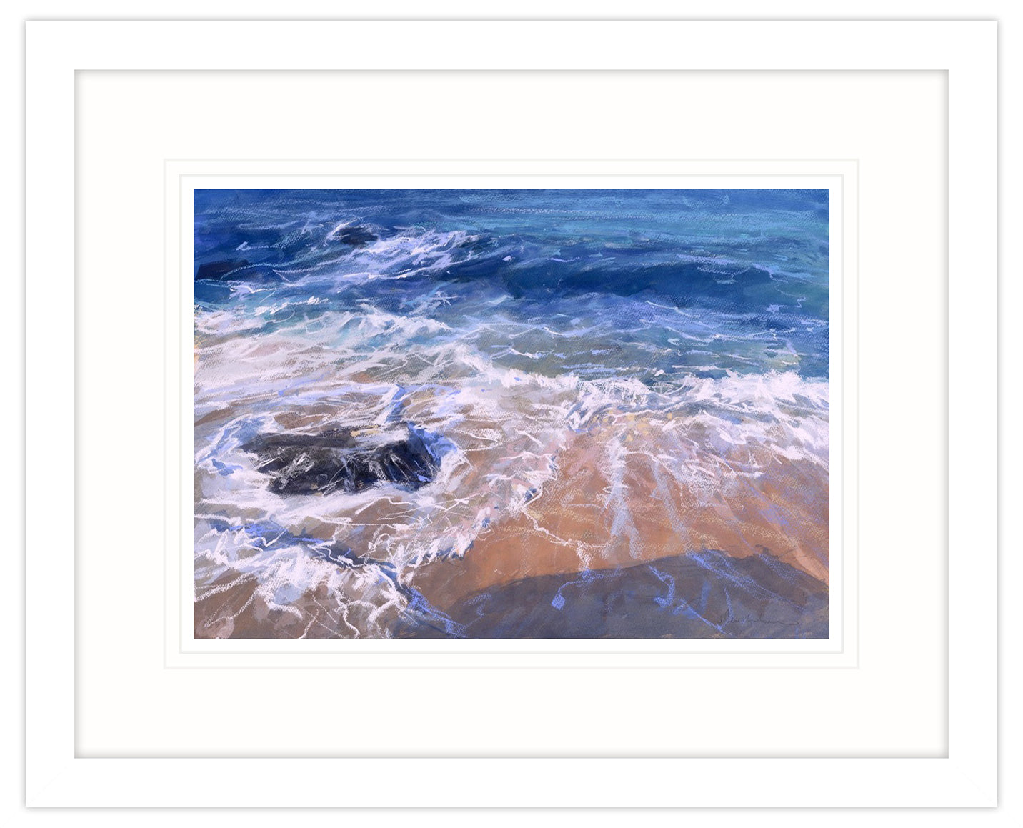 Porthmeor Wash Framed Print