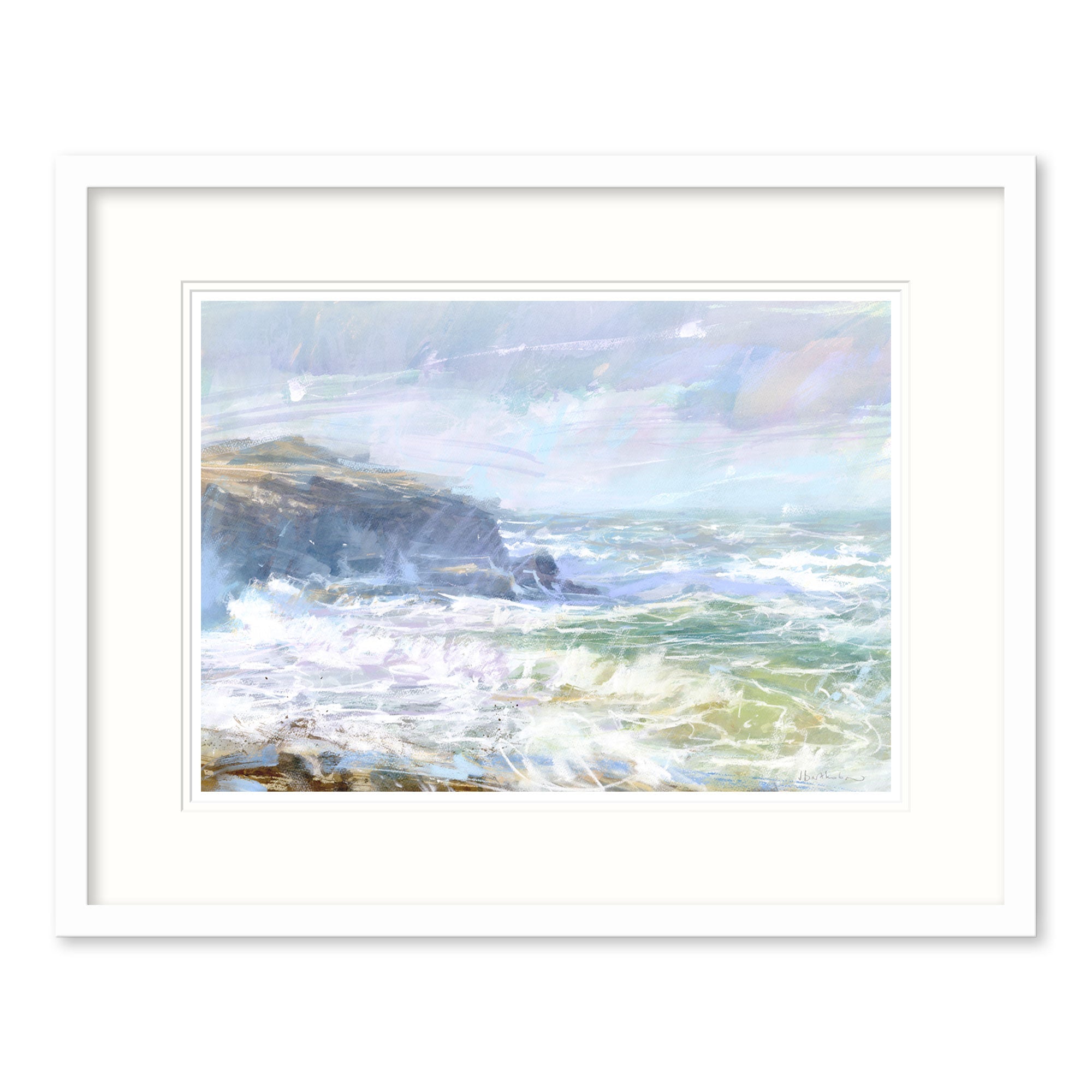 Winter Seas Headland Framed Print