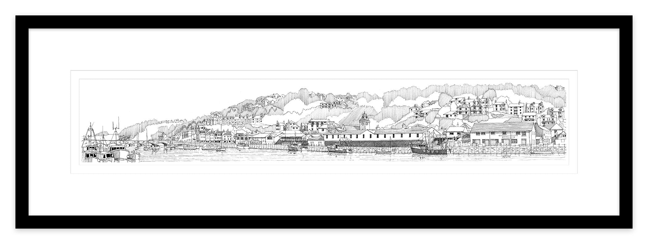 Waterfront Looe Framed Print