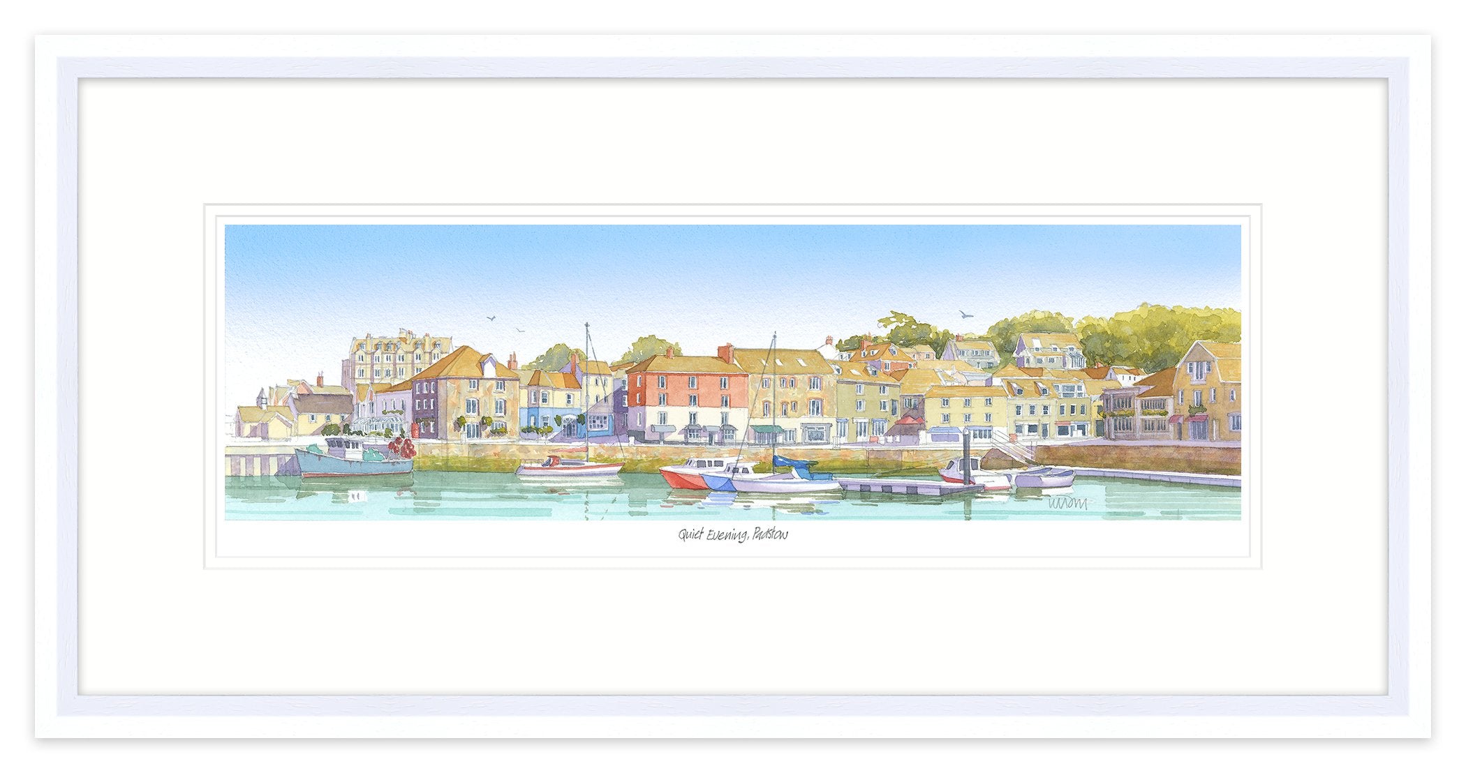 Quiet Evening Padstow Framed Print