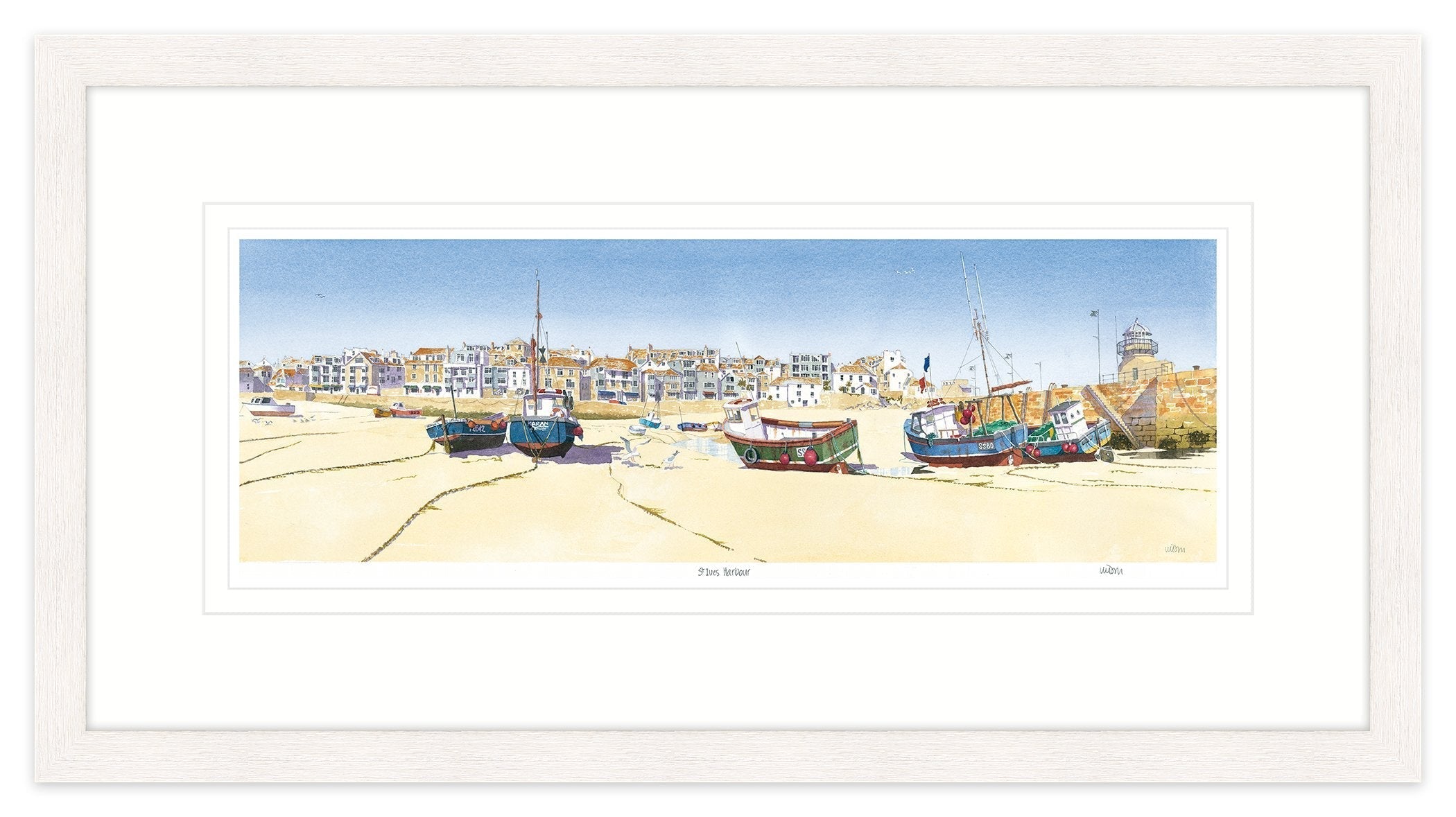 St Ives Harbour Framed Print