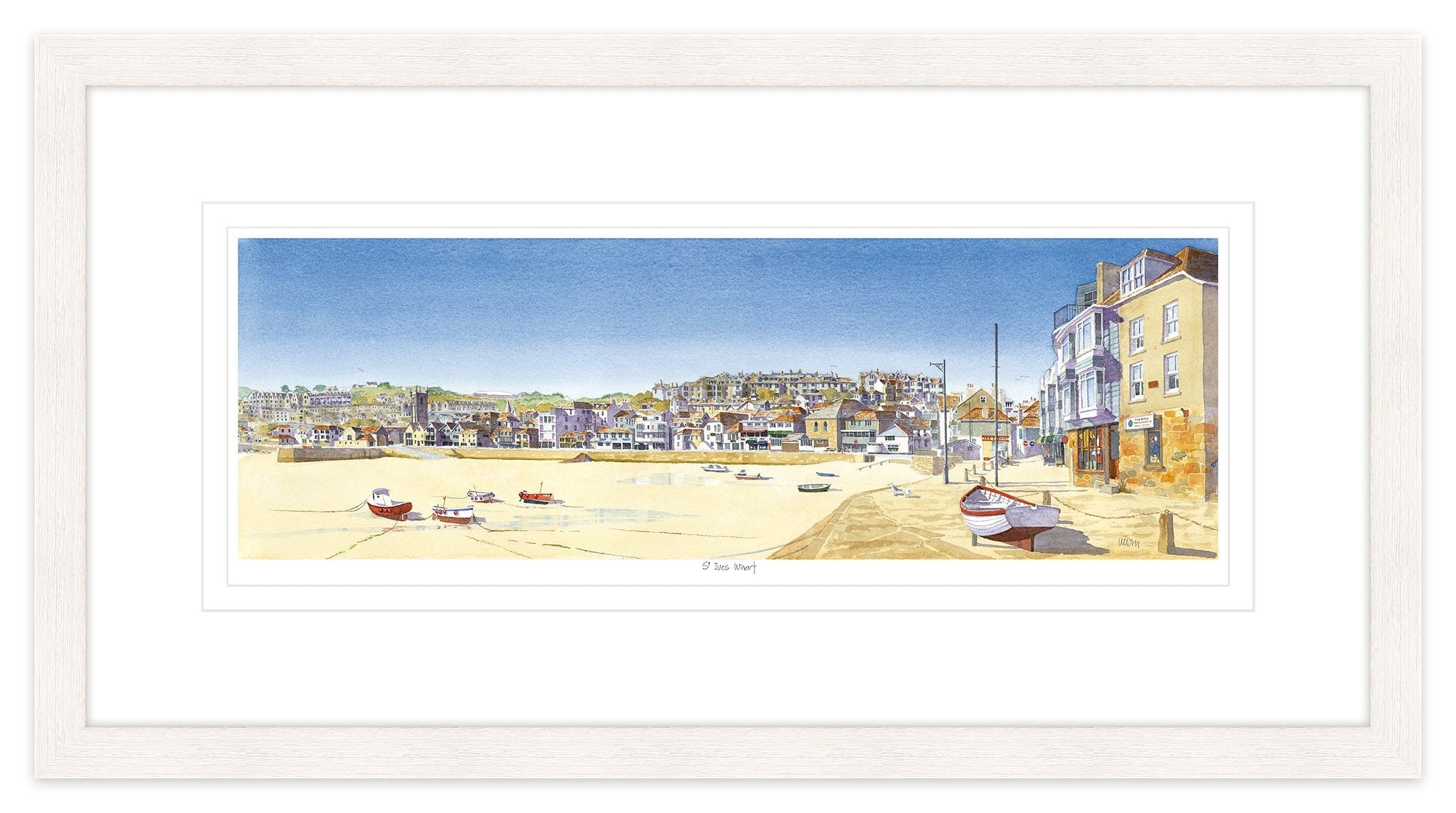 St Ives Wharf Framed Print