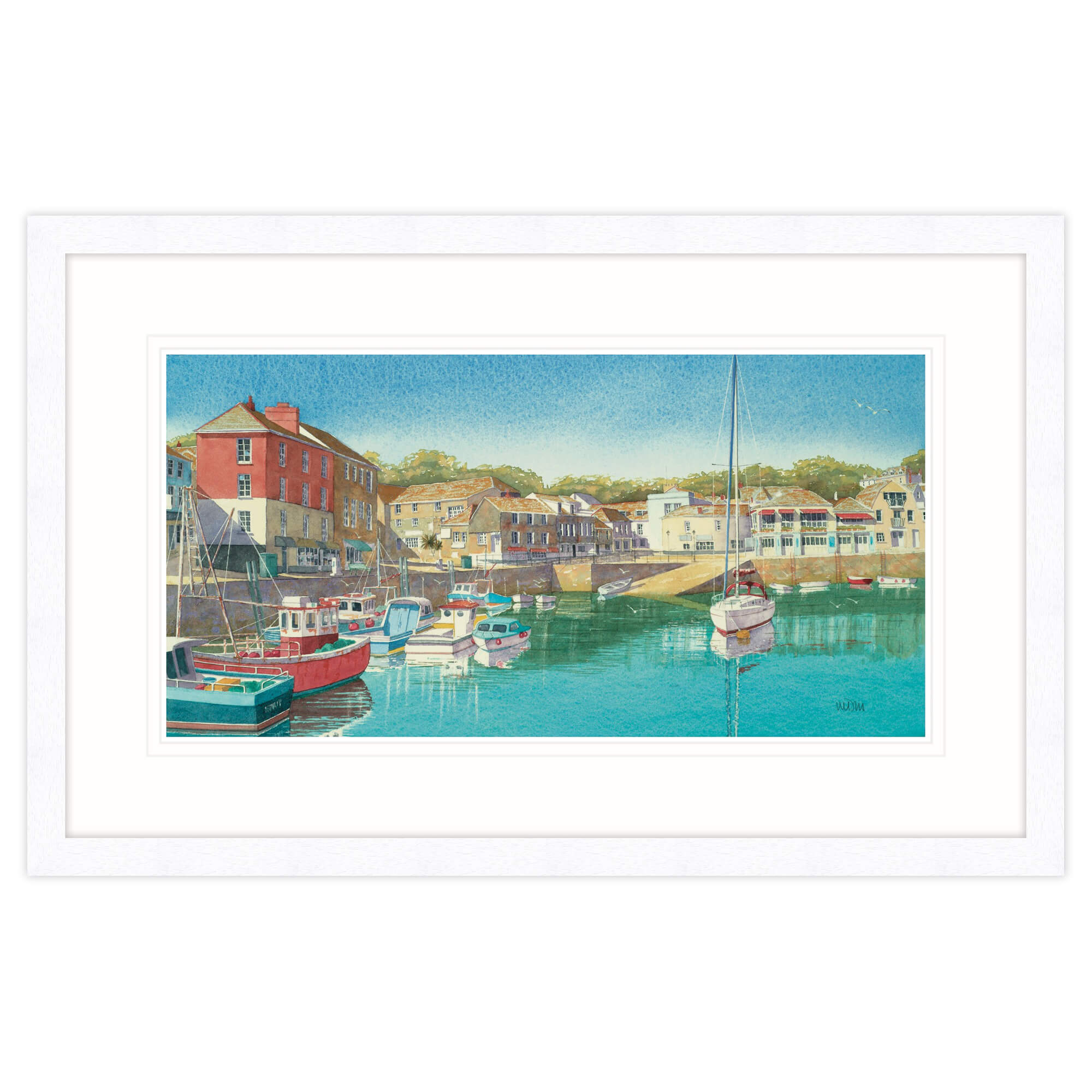 Summer Days, Padstow Framed Print