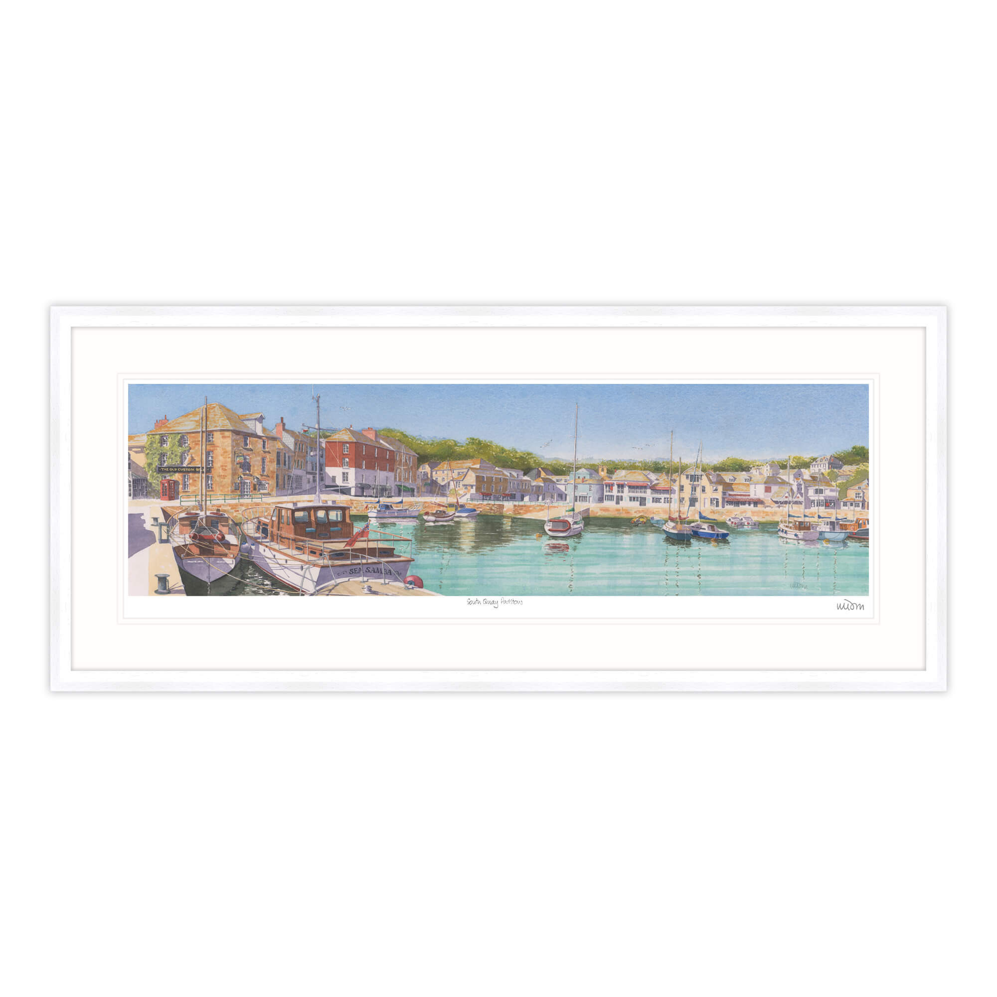 South Quay, Padstow Framed Print