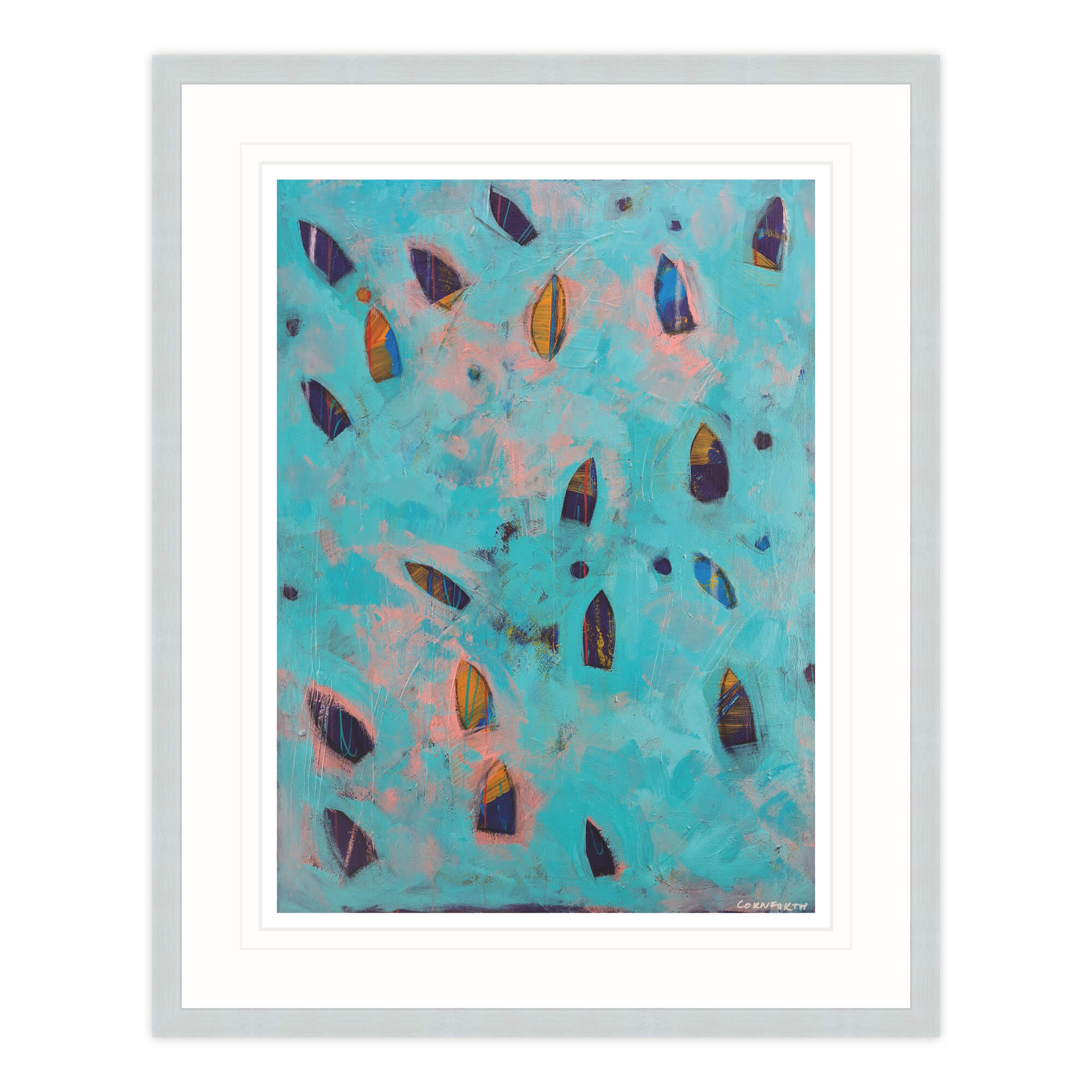 Cornish Water Fishing Framed Print