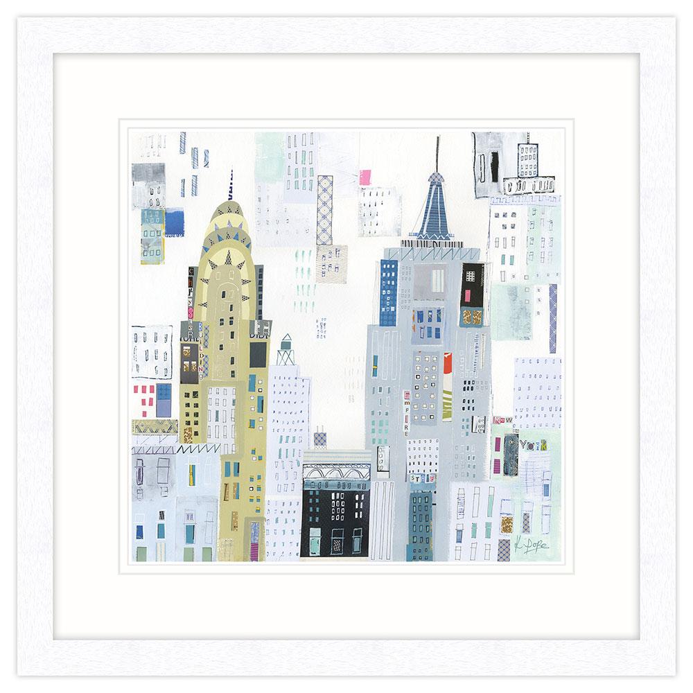 Empire State New York Framed Print