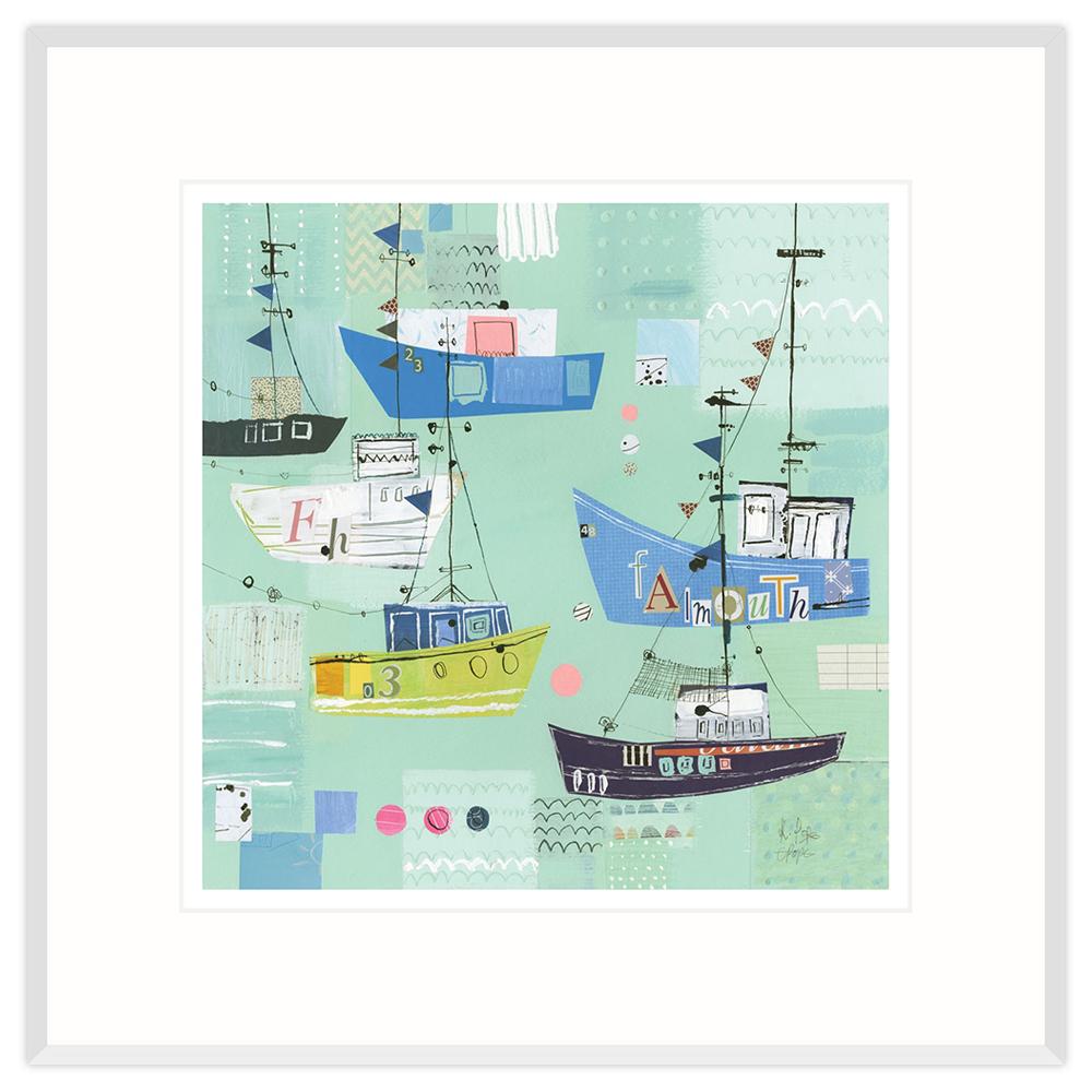 Falmouth Boats Framed Print