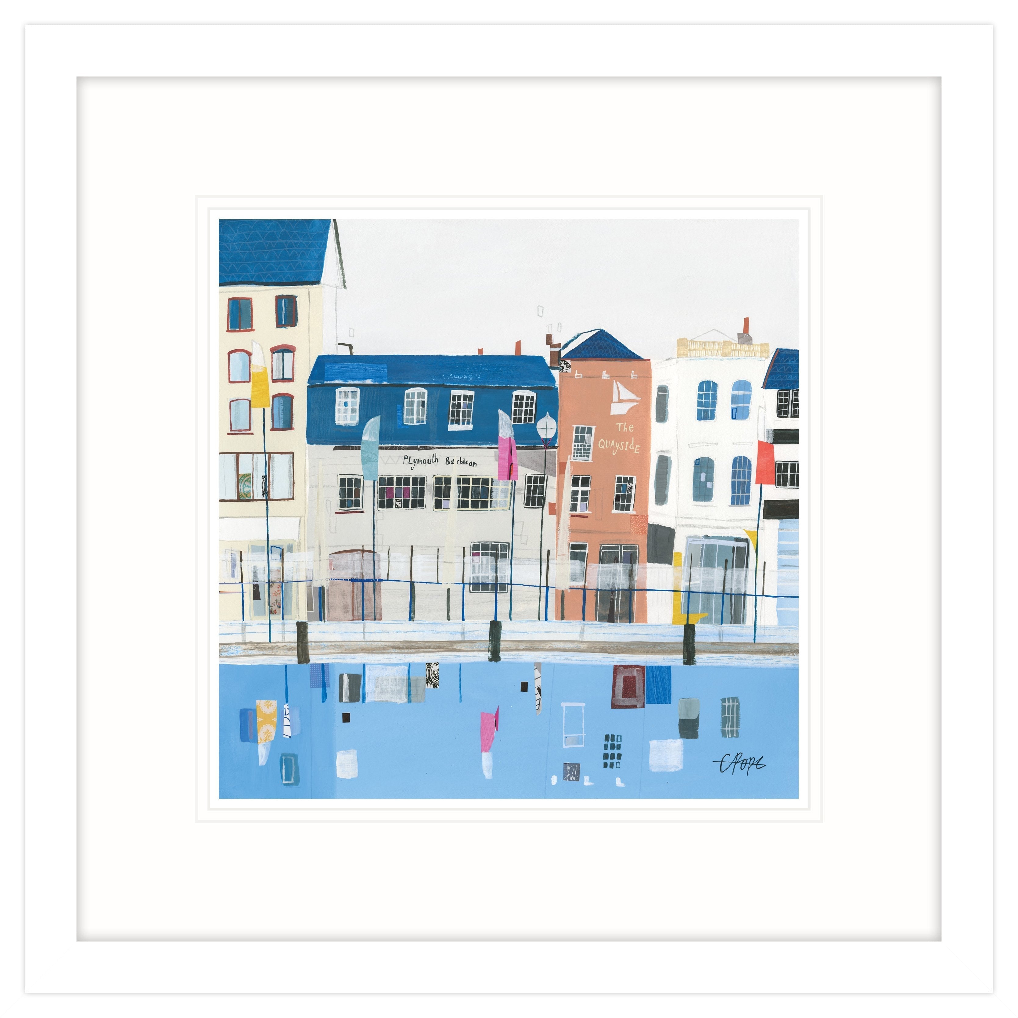 Plymouth Barbican Framed Print