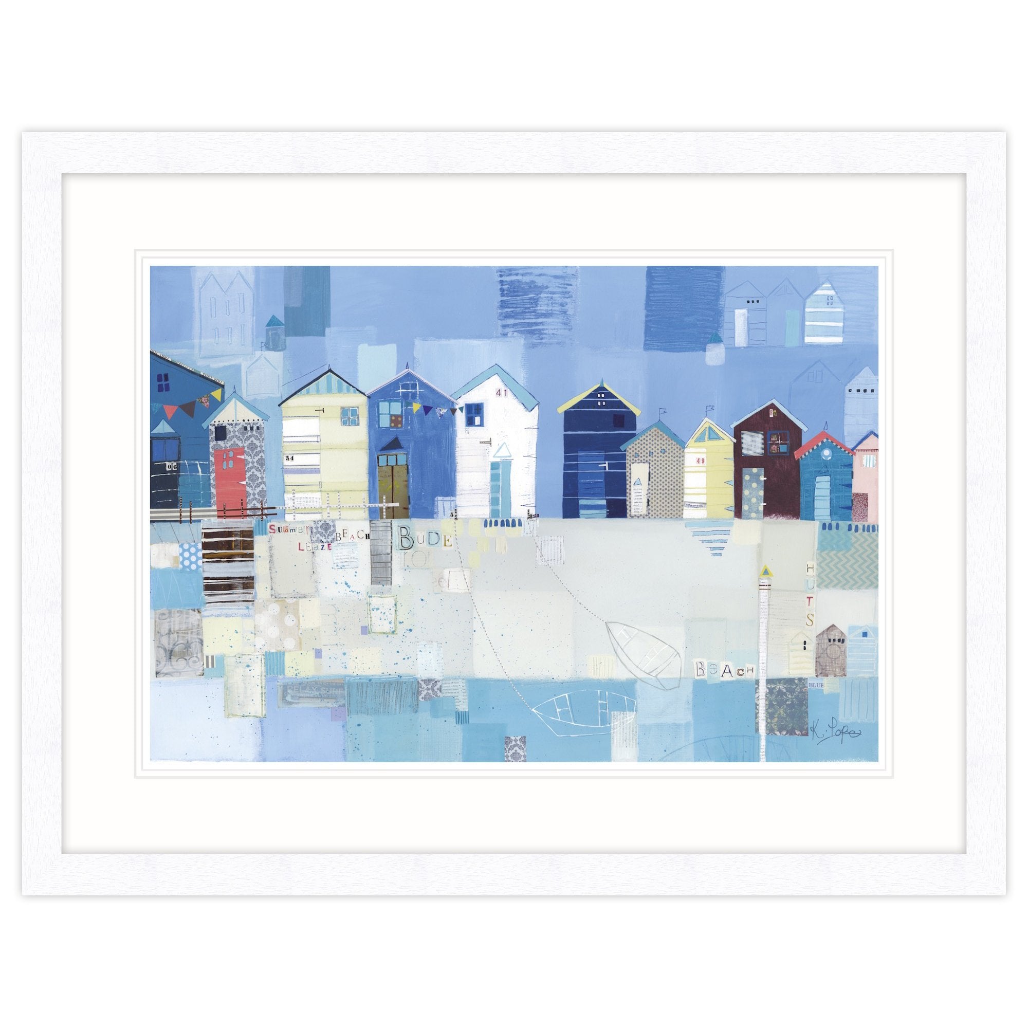 Summerleaze Beach Framed Print