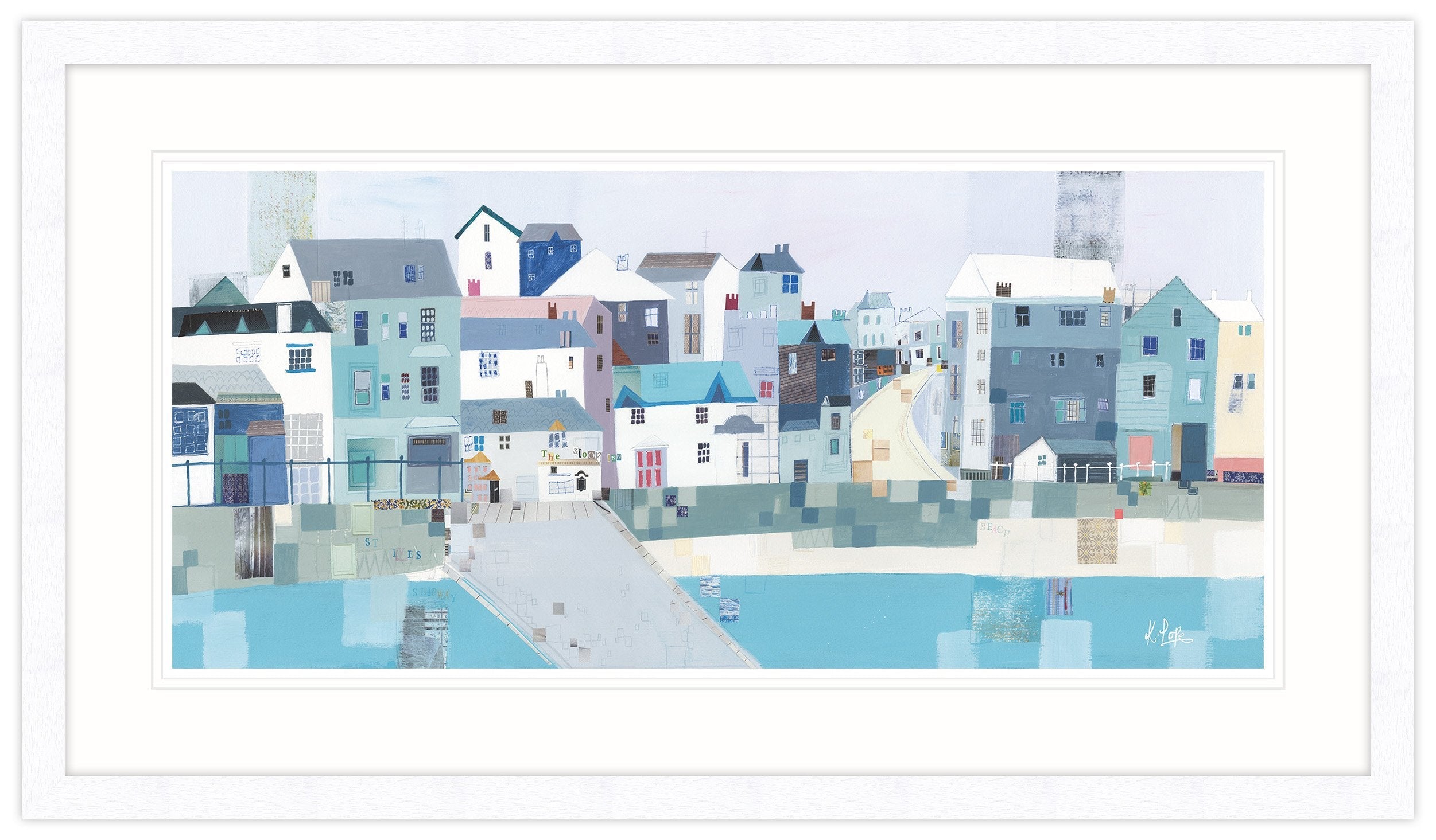 St Ives Slipway Framed Print