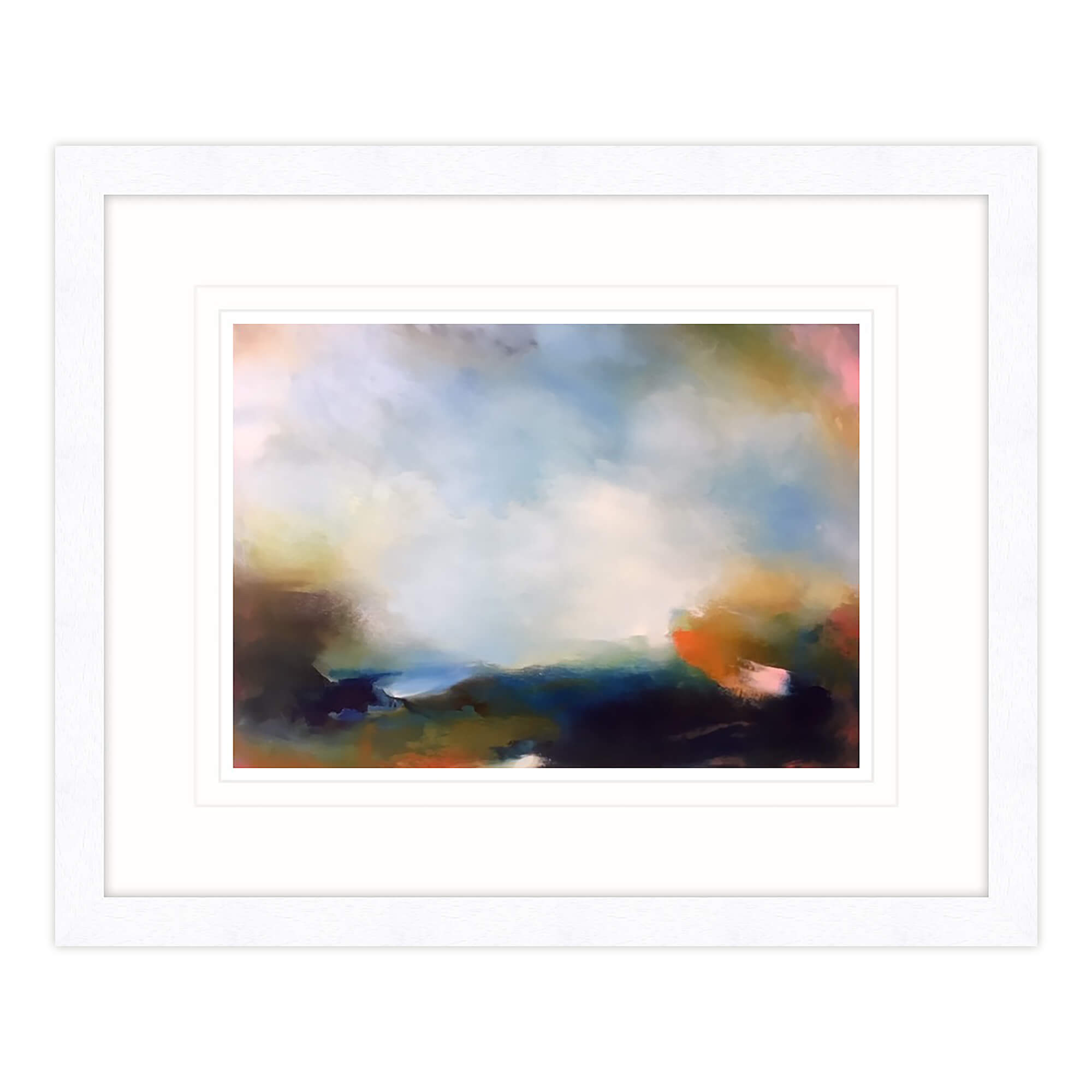 A Walk To The Sea Edge Framed Print