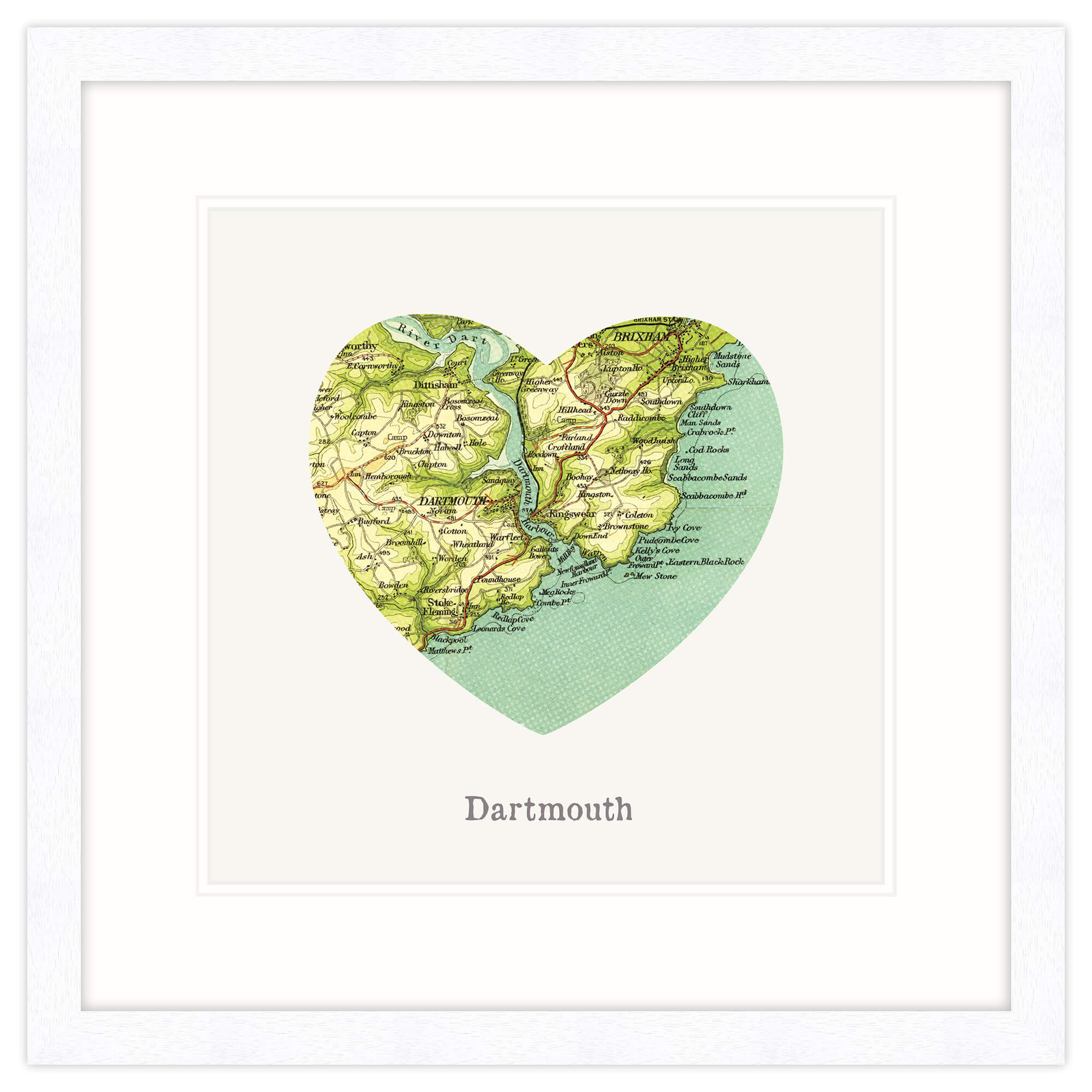 I Love Dartmouth Framed Print