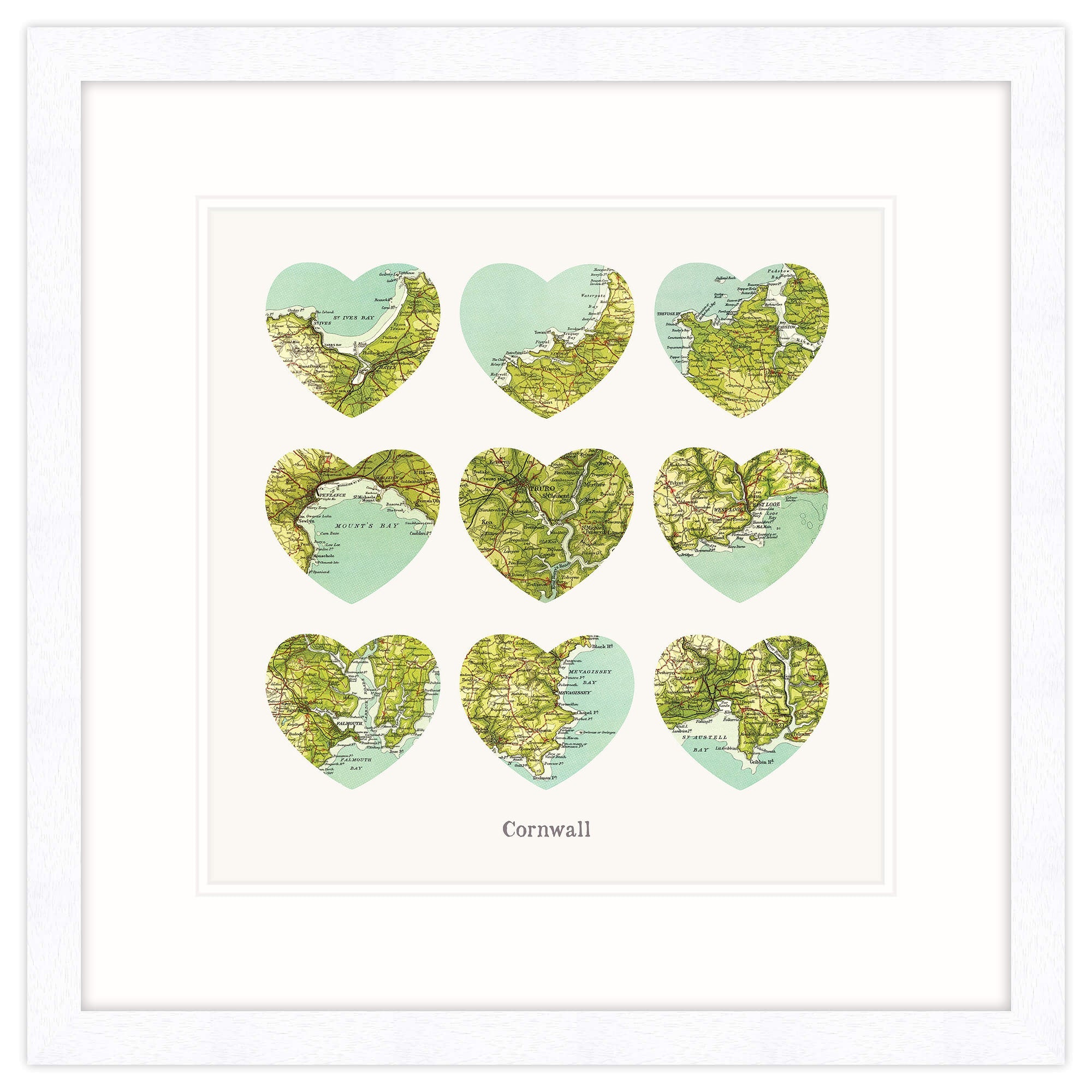 I Love Cornwall Framed Print