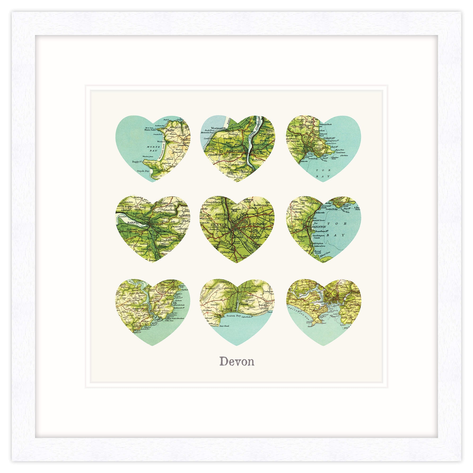 I Love Devon Framed Print