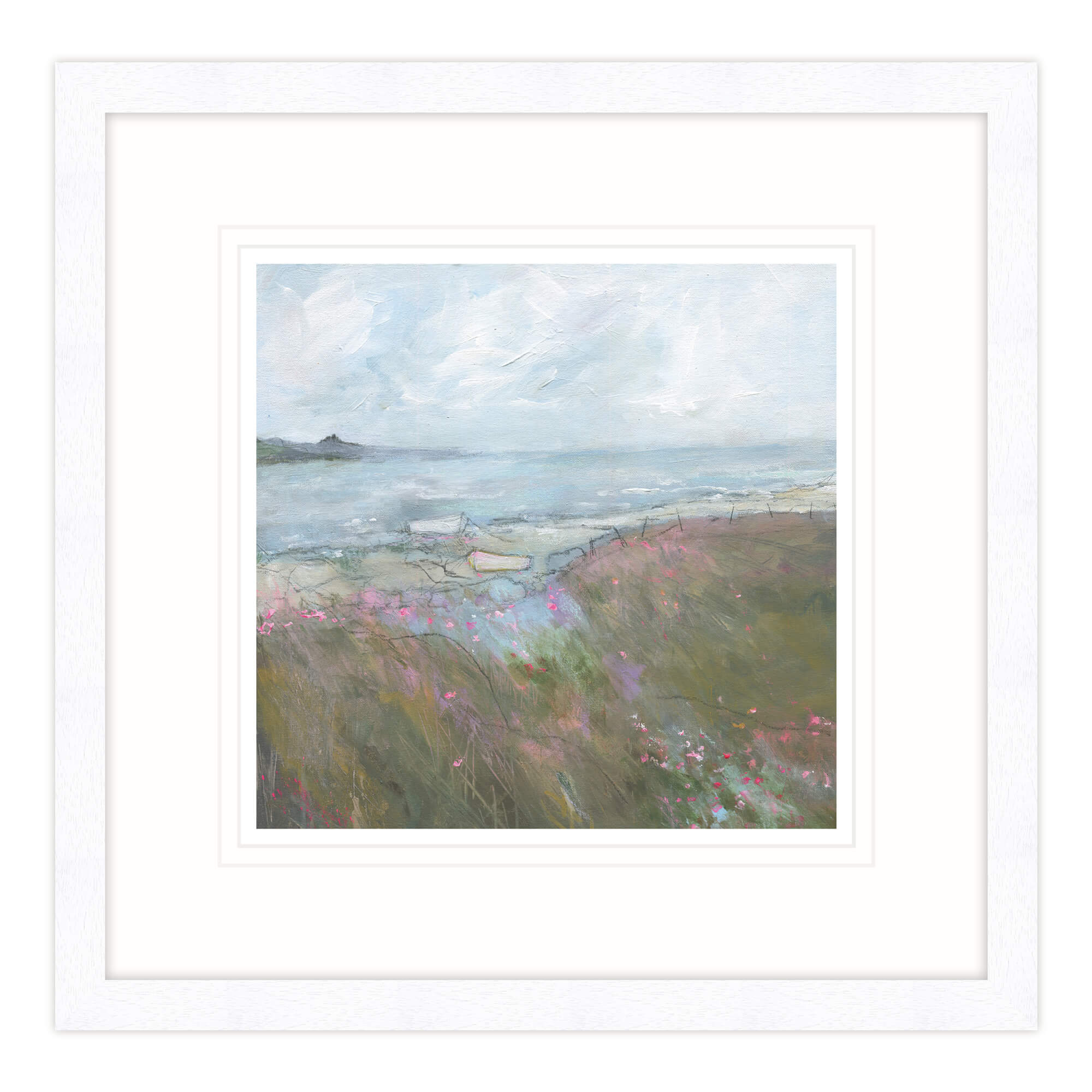 Waterside Meadow Framed Print