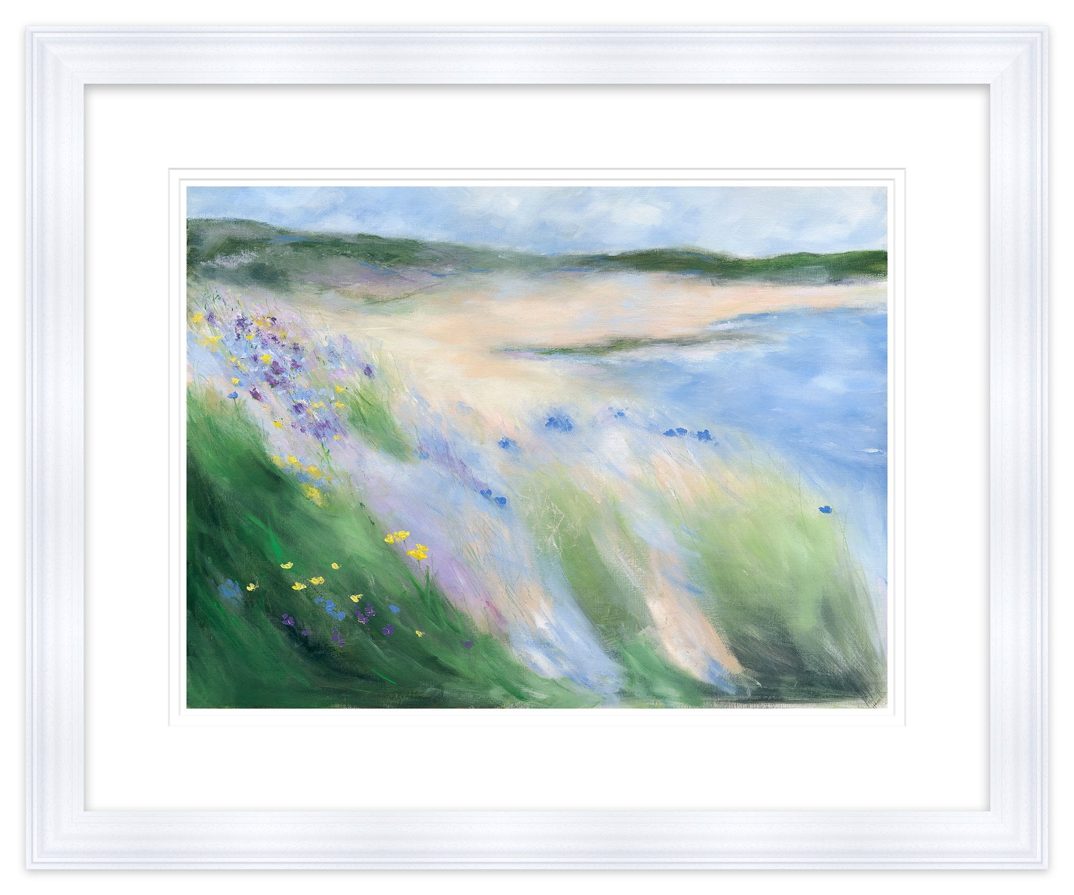 Coastal Blooms Framed Print