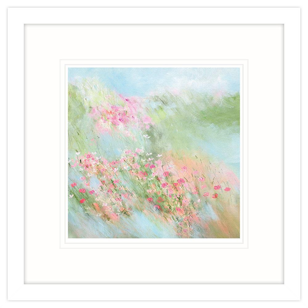 Pastel Meadow Small Framed Print