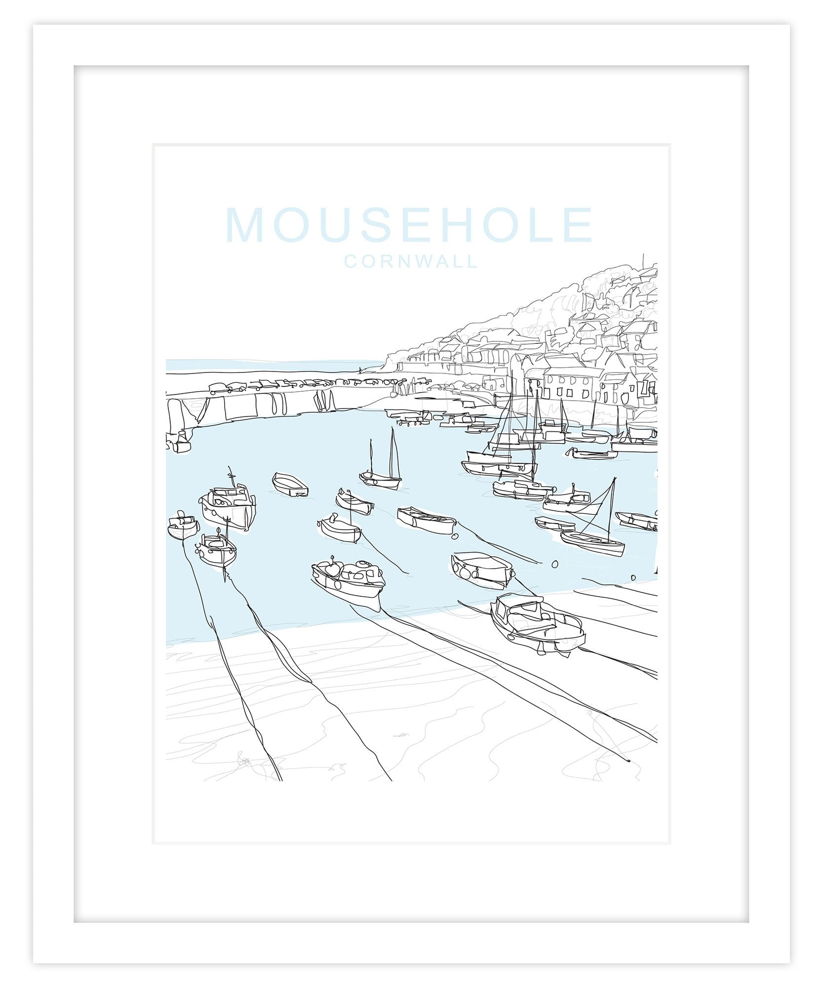 Mousehole Framed Travel Print