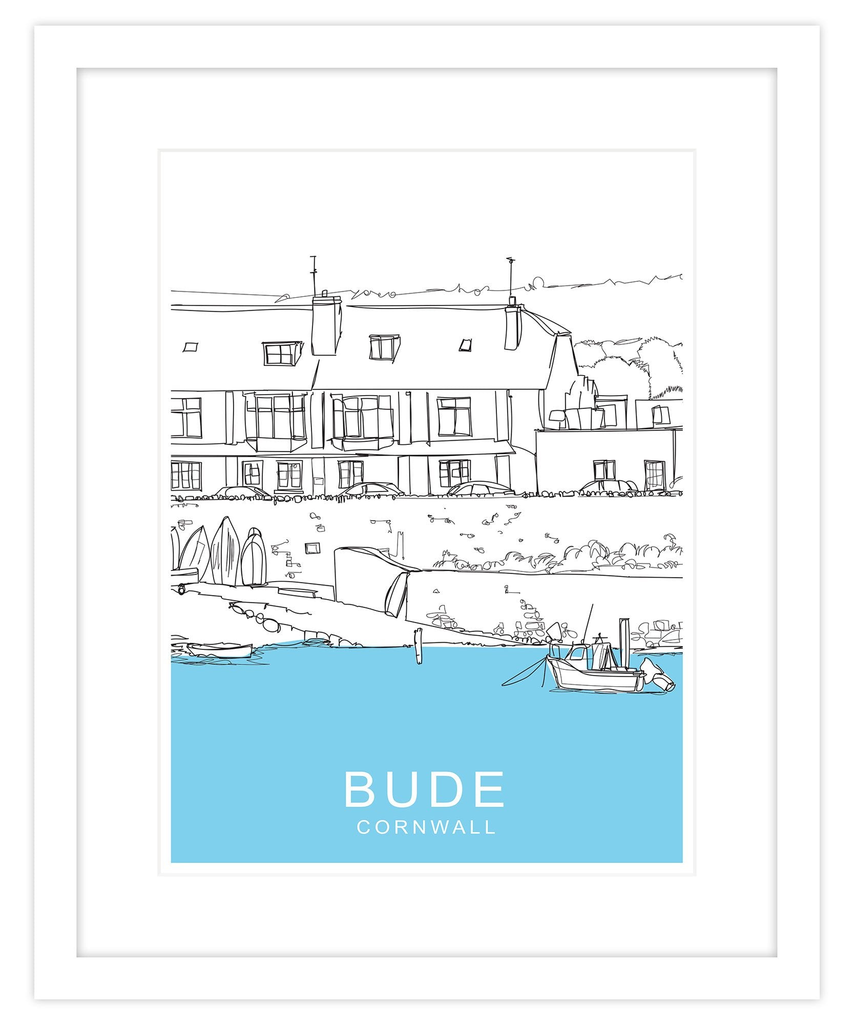 Bude Framed Travel Print