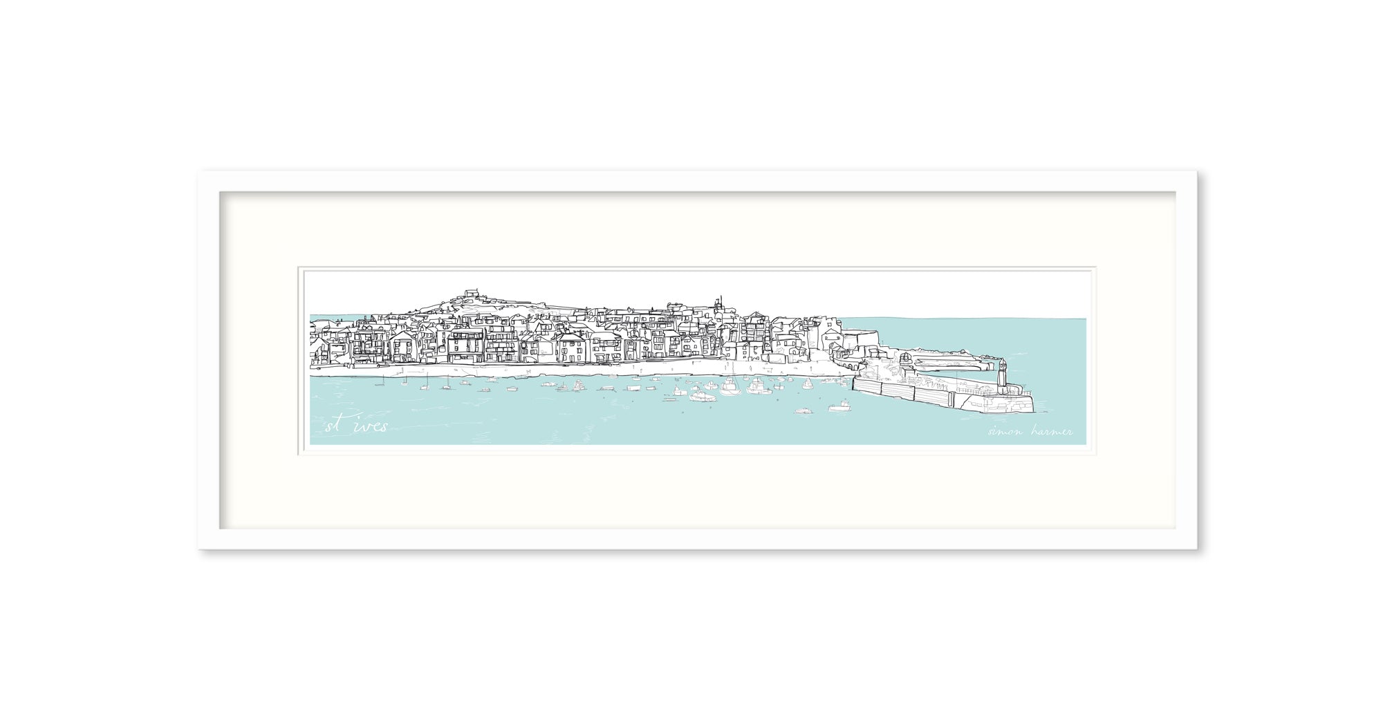 St Ives Bay Medium Framed Print