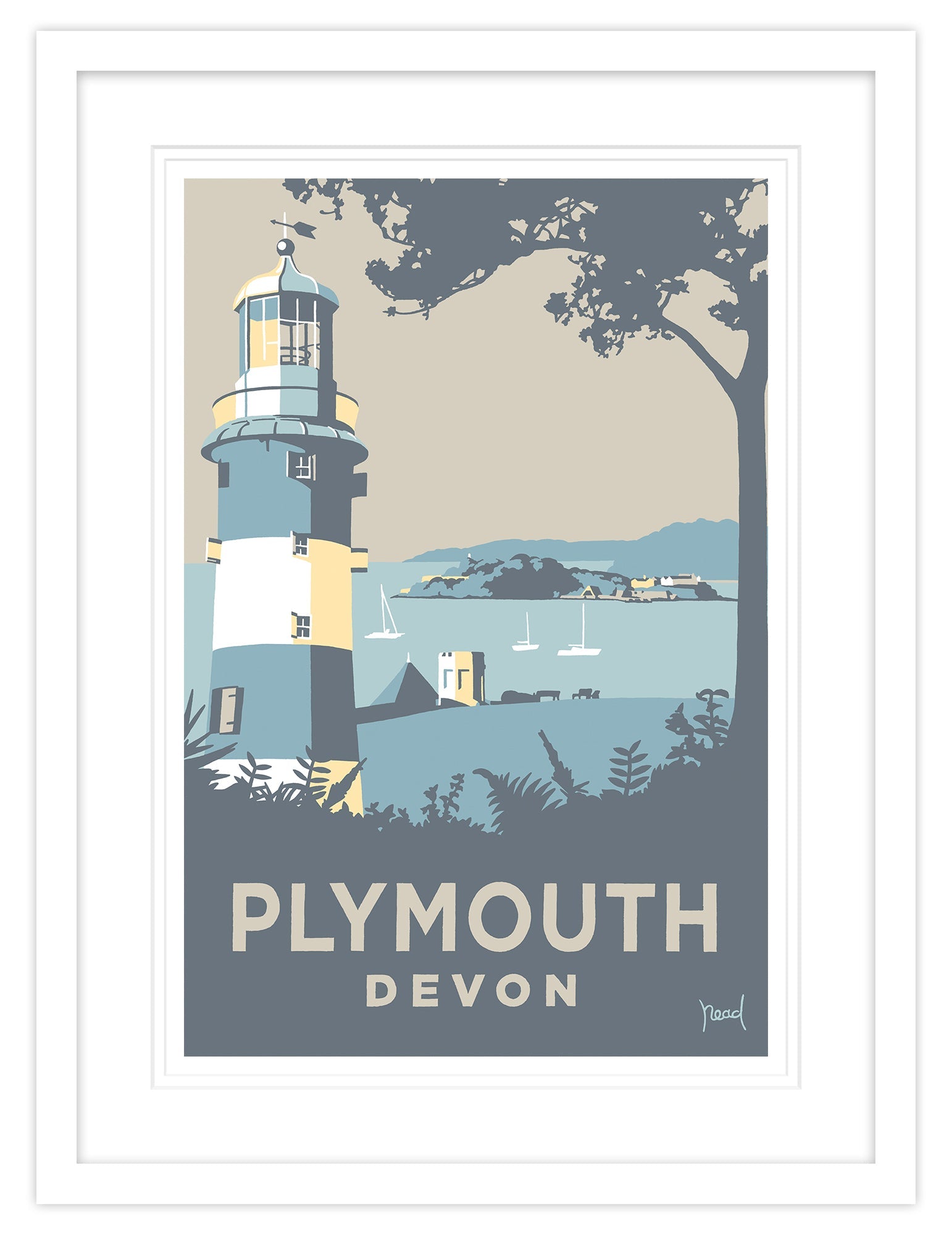 Plymouth Small Framed Print
