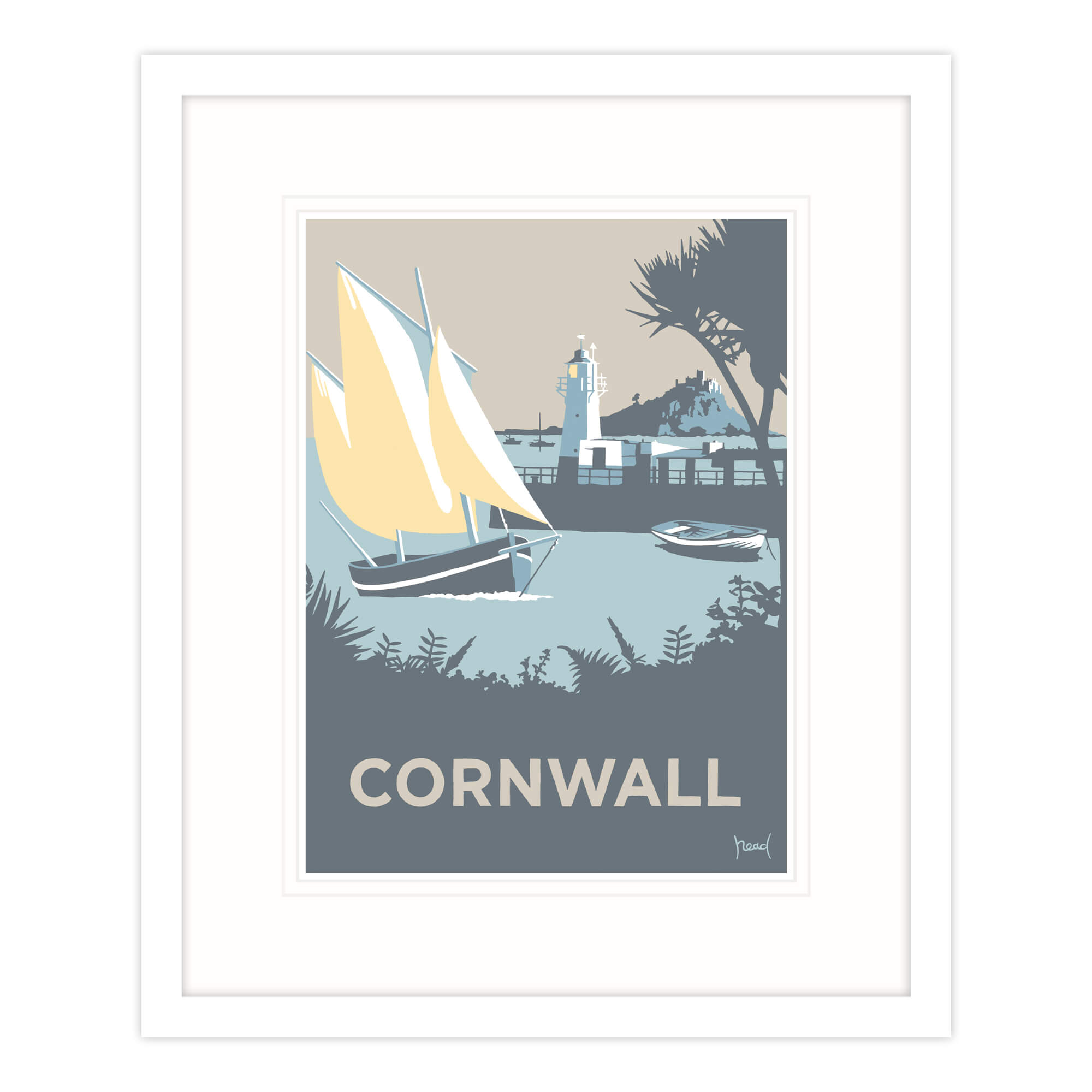 Cornwall Small Framed Print