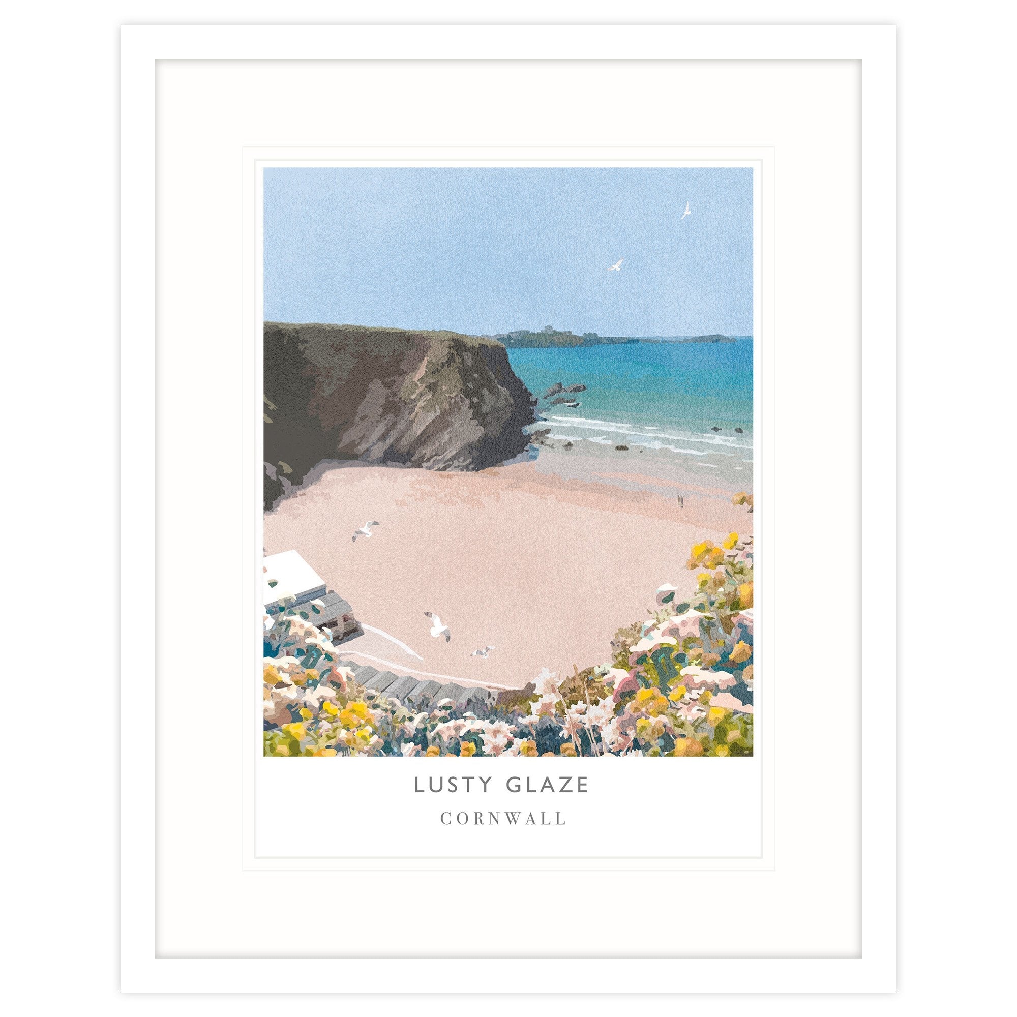 Lusty Glaze Large Framed Print