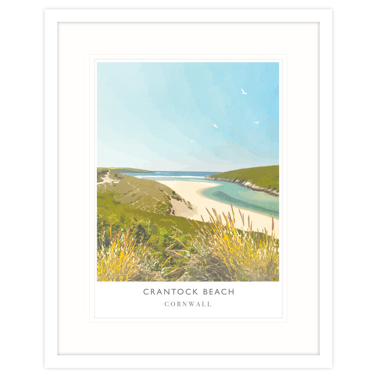 Crantock Beach Framed Print