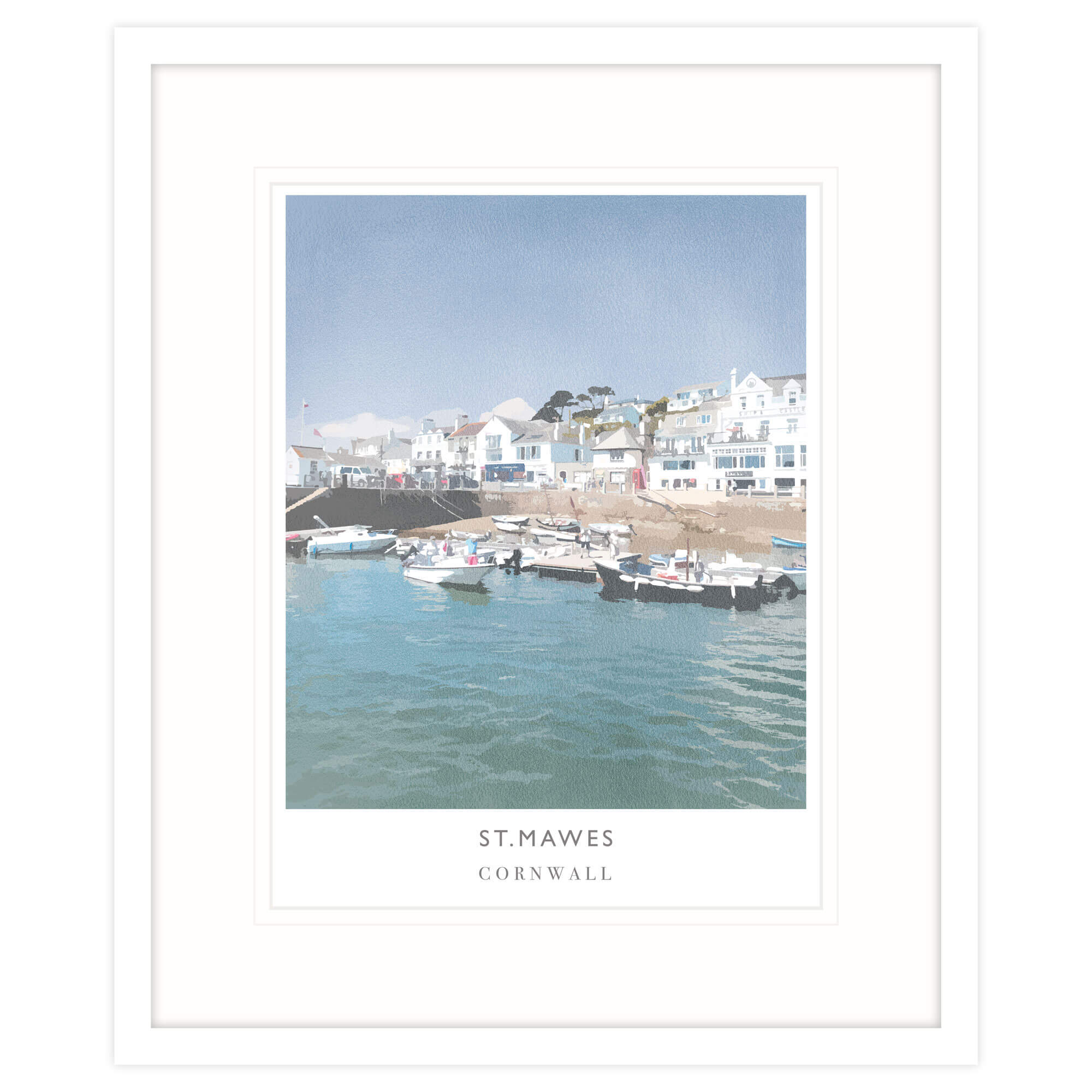 St Mawes Medium Framed Print