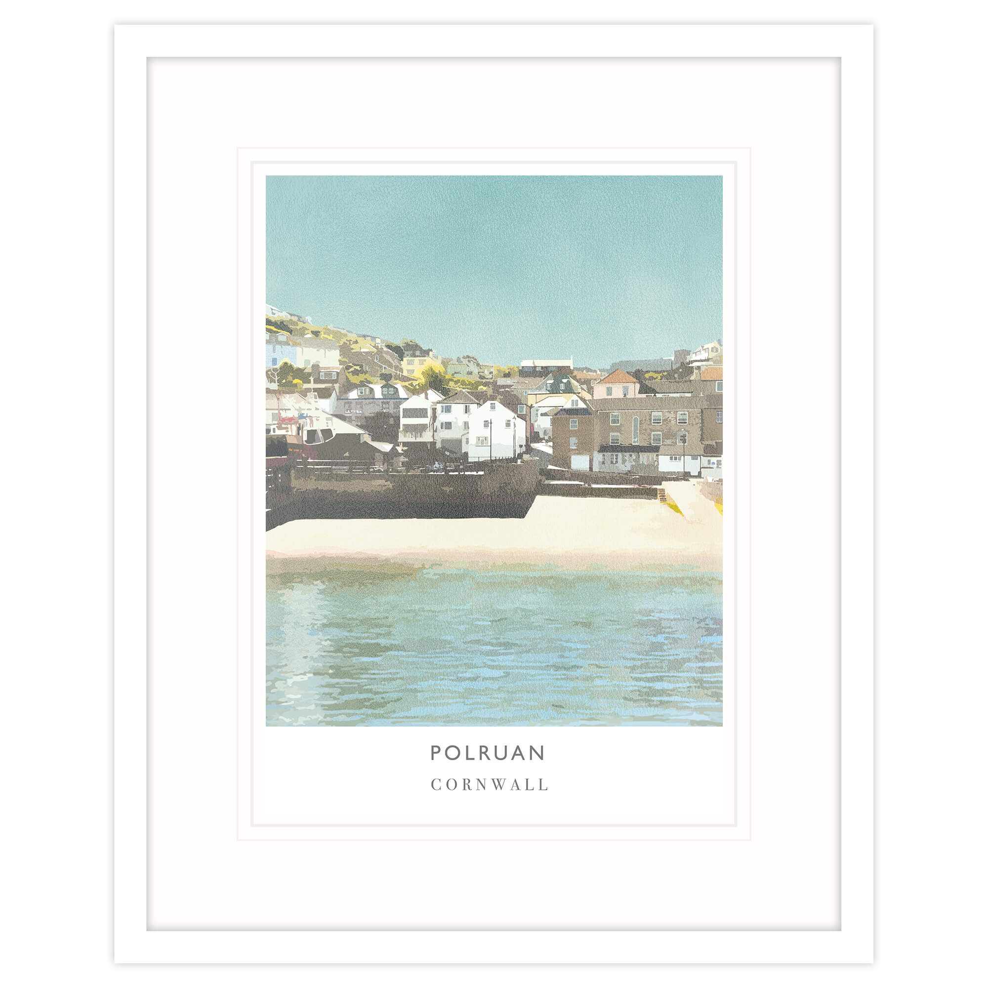 Polruan Cornwall Framed Print
