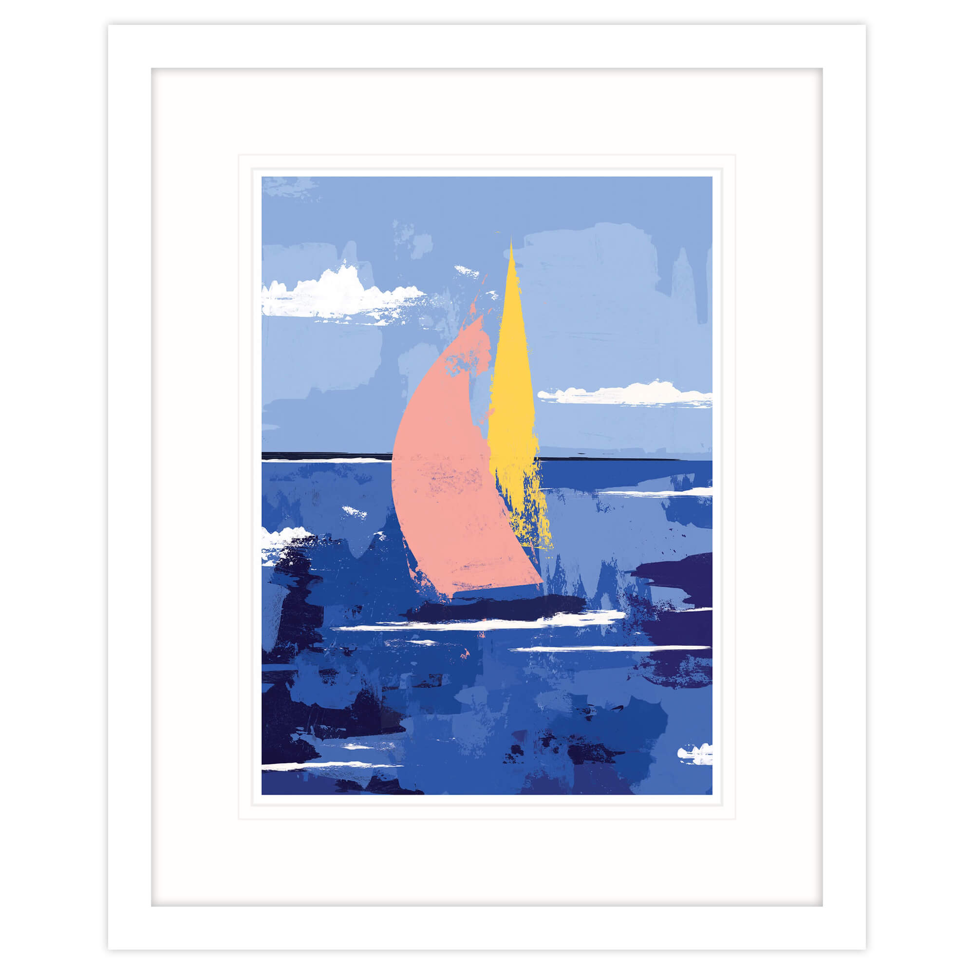 Salcombe Sailing Framed Print