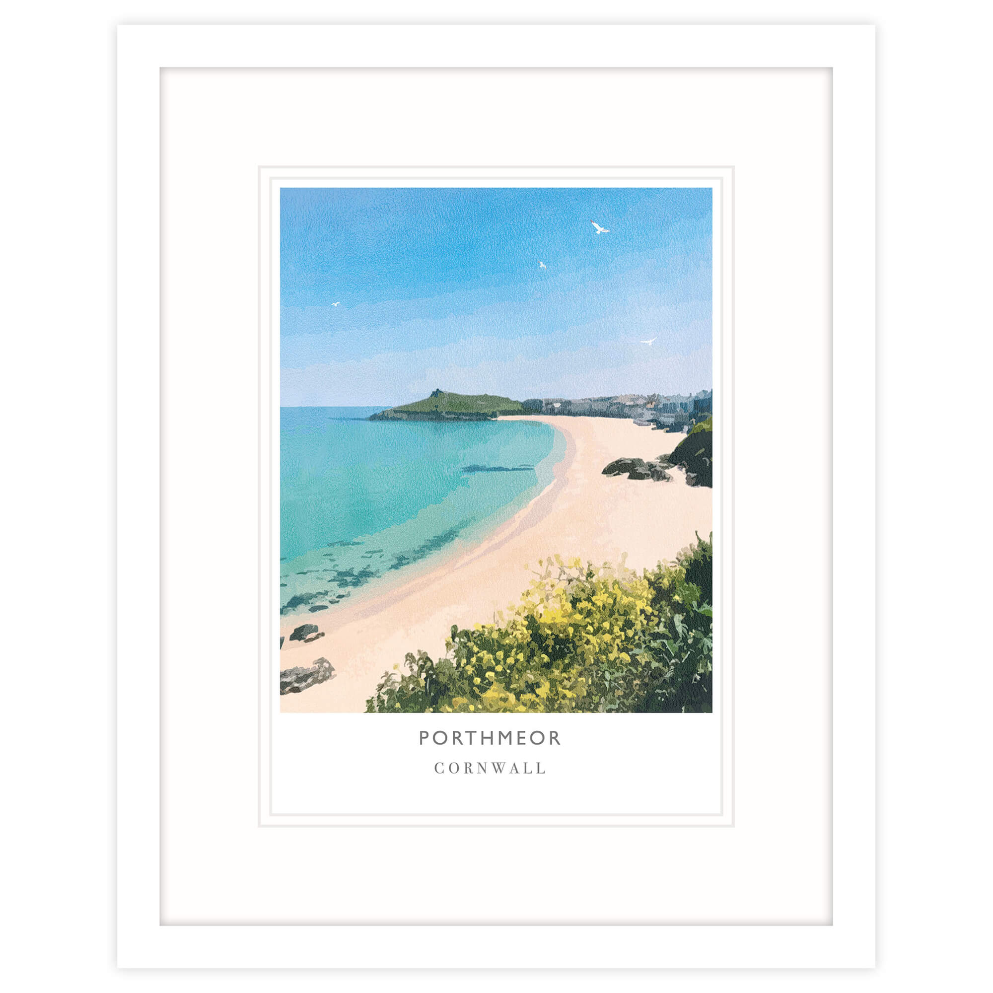 Porthmeor Framed Print