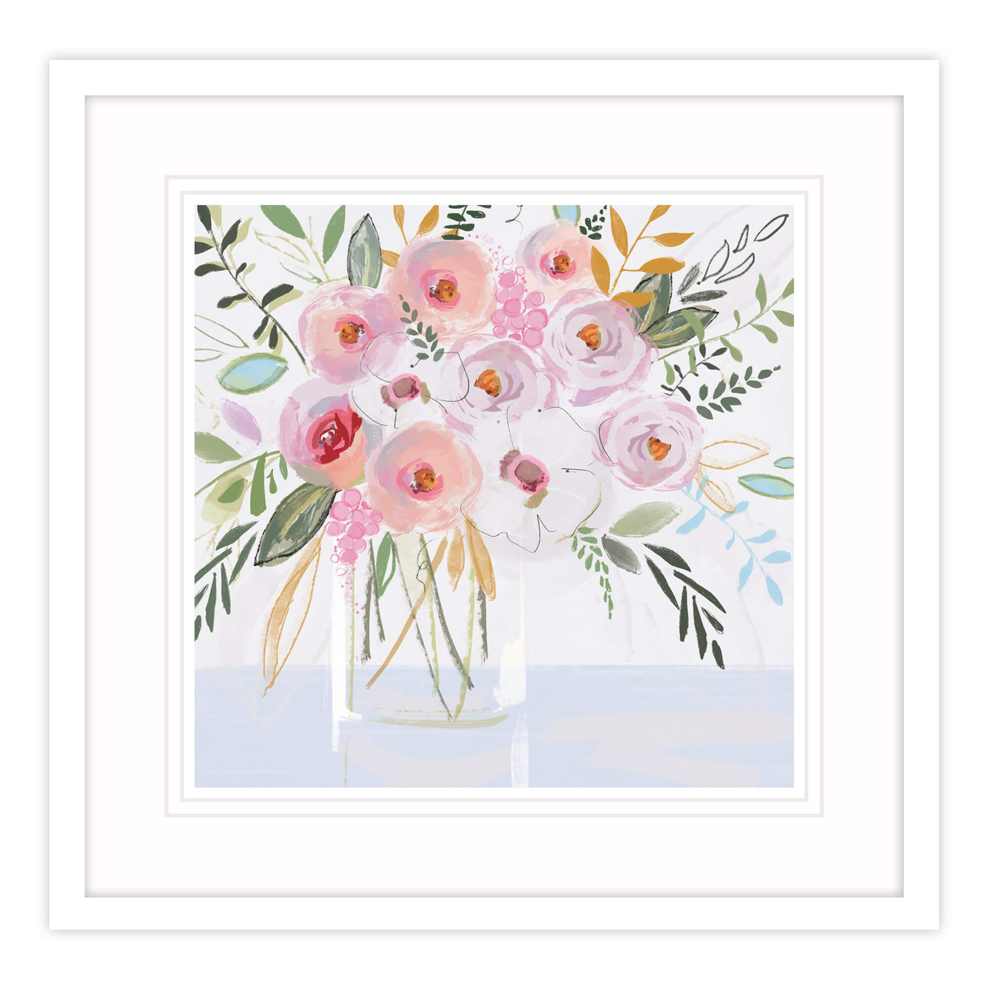 Good Morning Peonies Framed Print