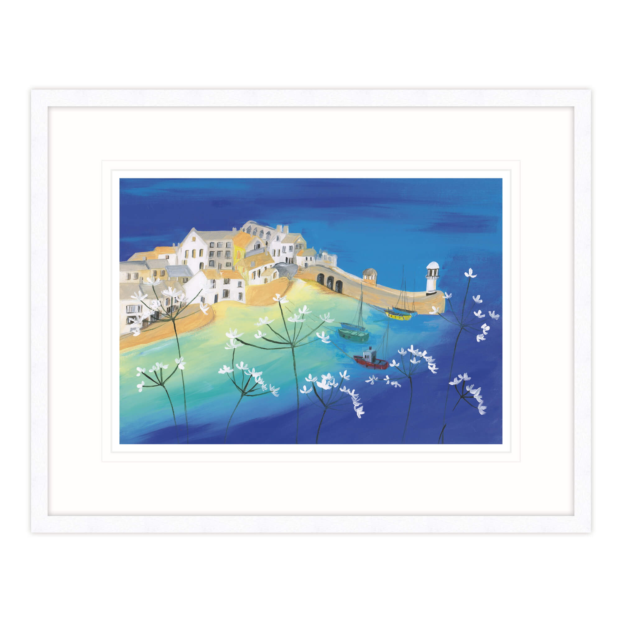 White Agapanthus, St Ives Framed Print