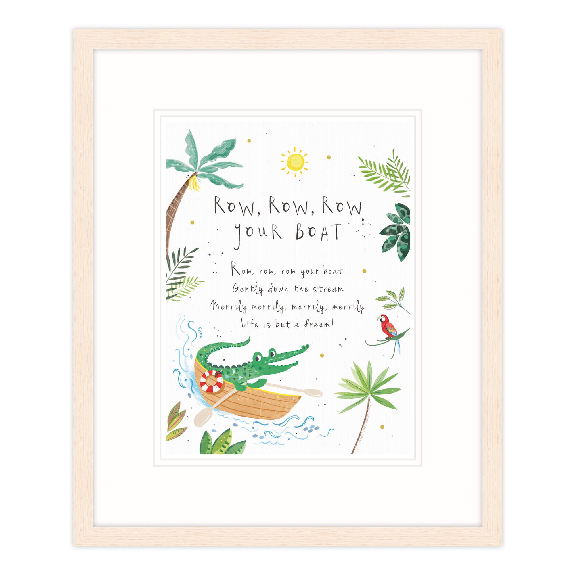 Row Row Row Your Boat Framed Print