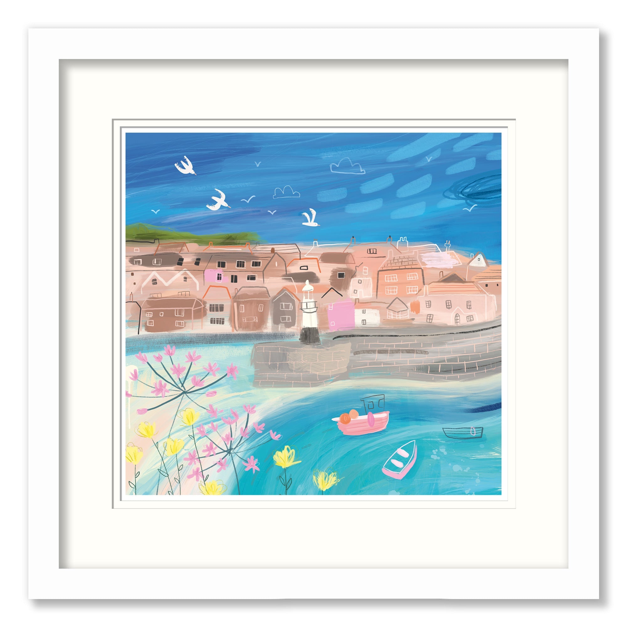 St Ives Harbour Small Framed Print