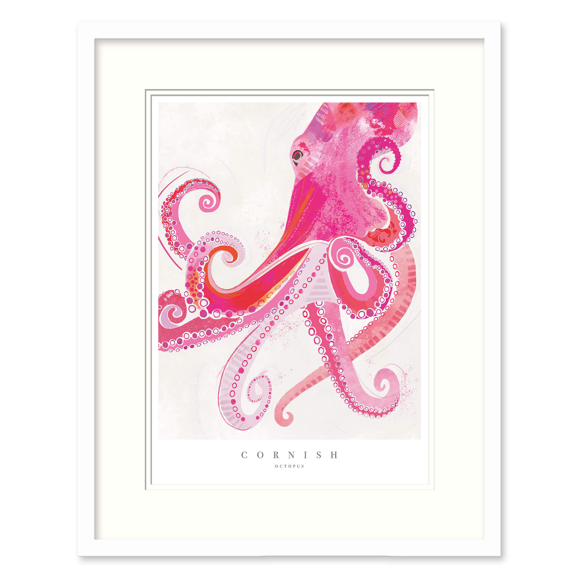 Cornish Octopus Small Framed Print