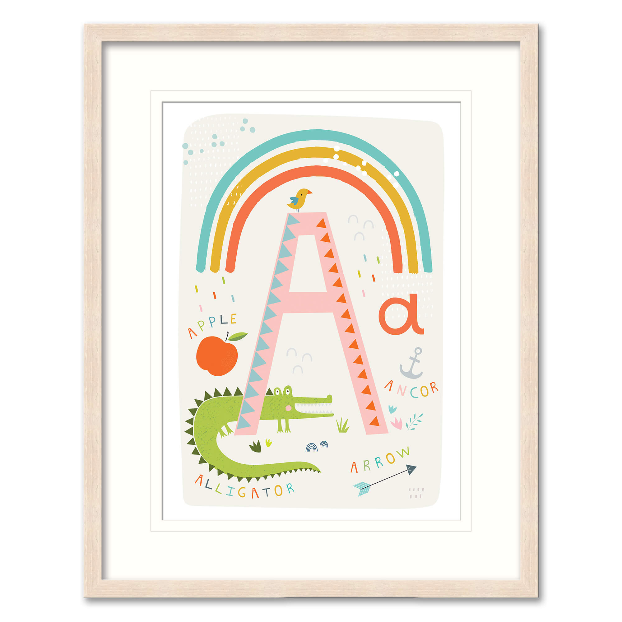 My First Abc Letter A Framed Print