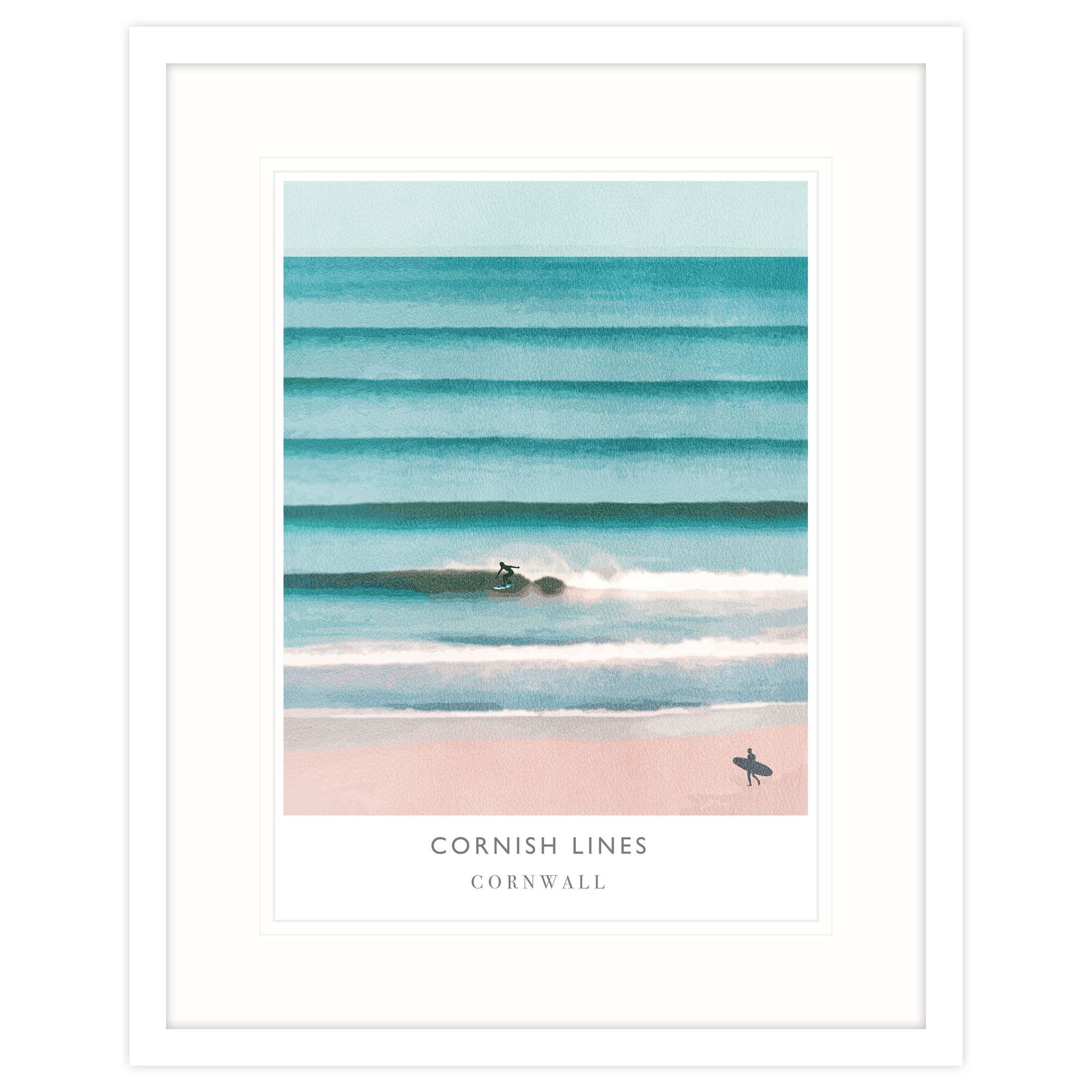 Cornish Lines Framed Print