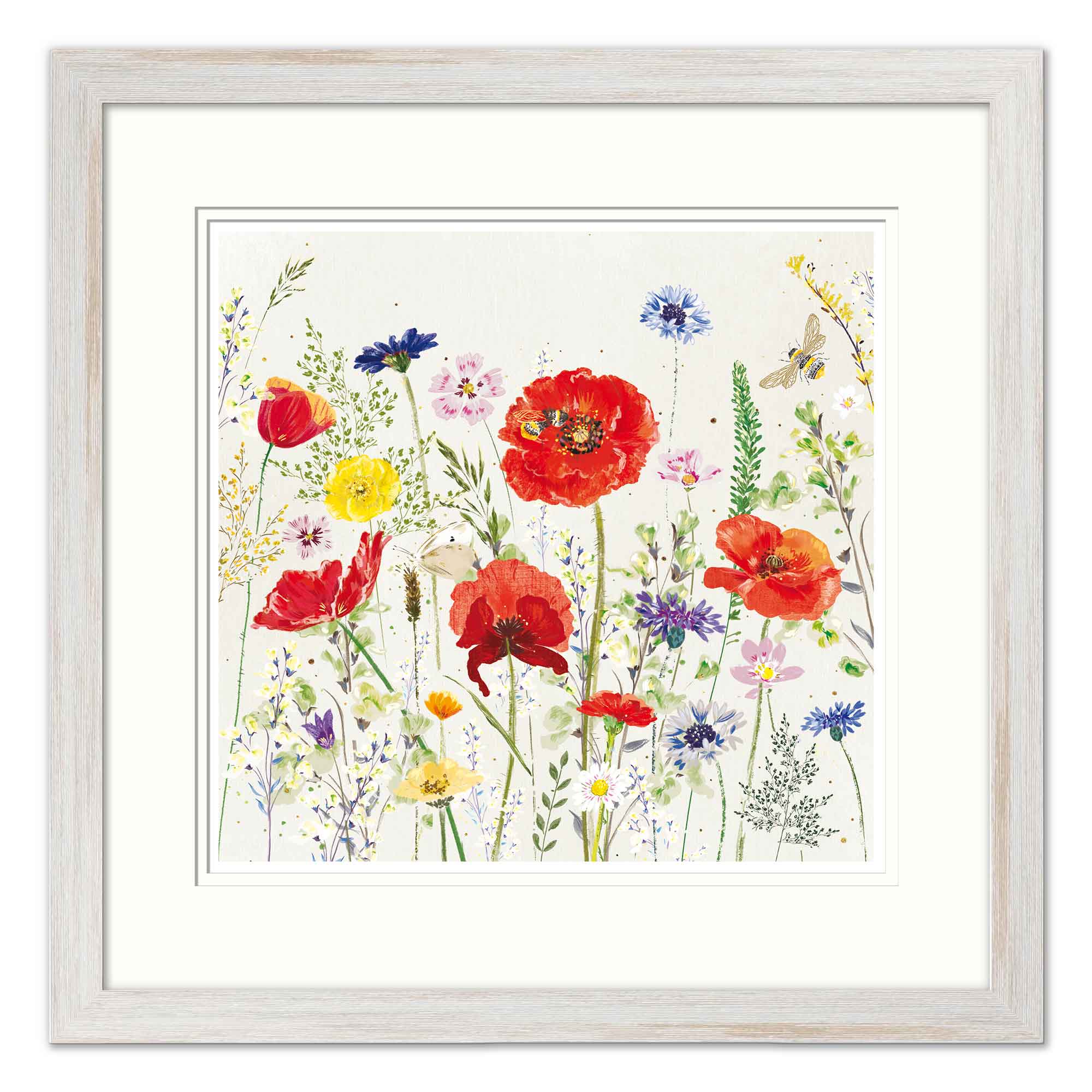 Poppytime Small Framed Print