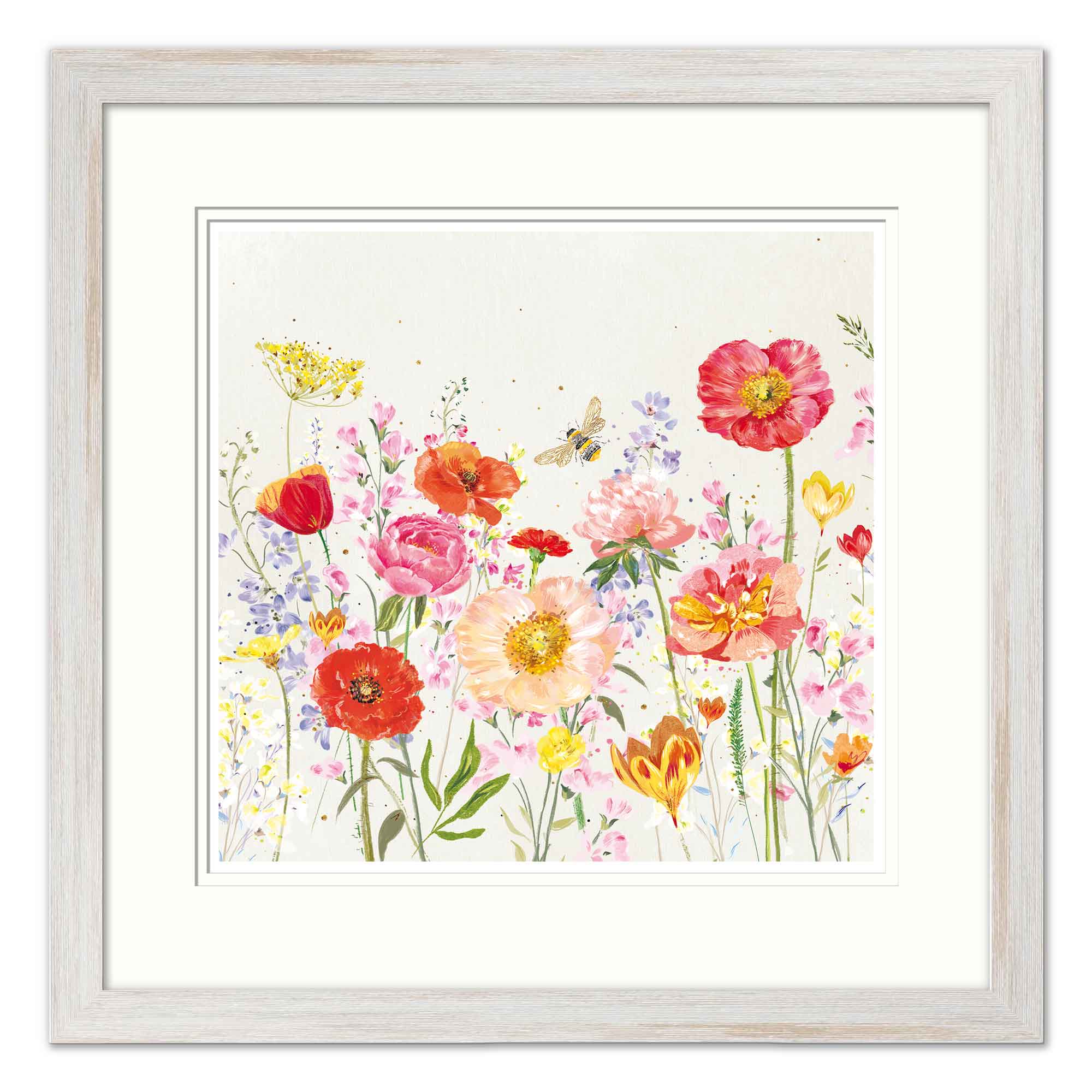 Orange Bouquet Small Framed Print