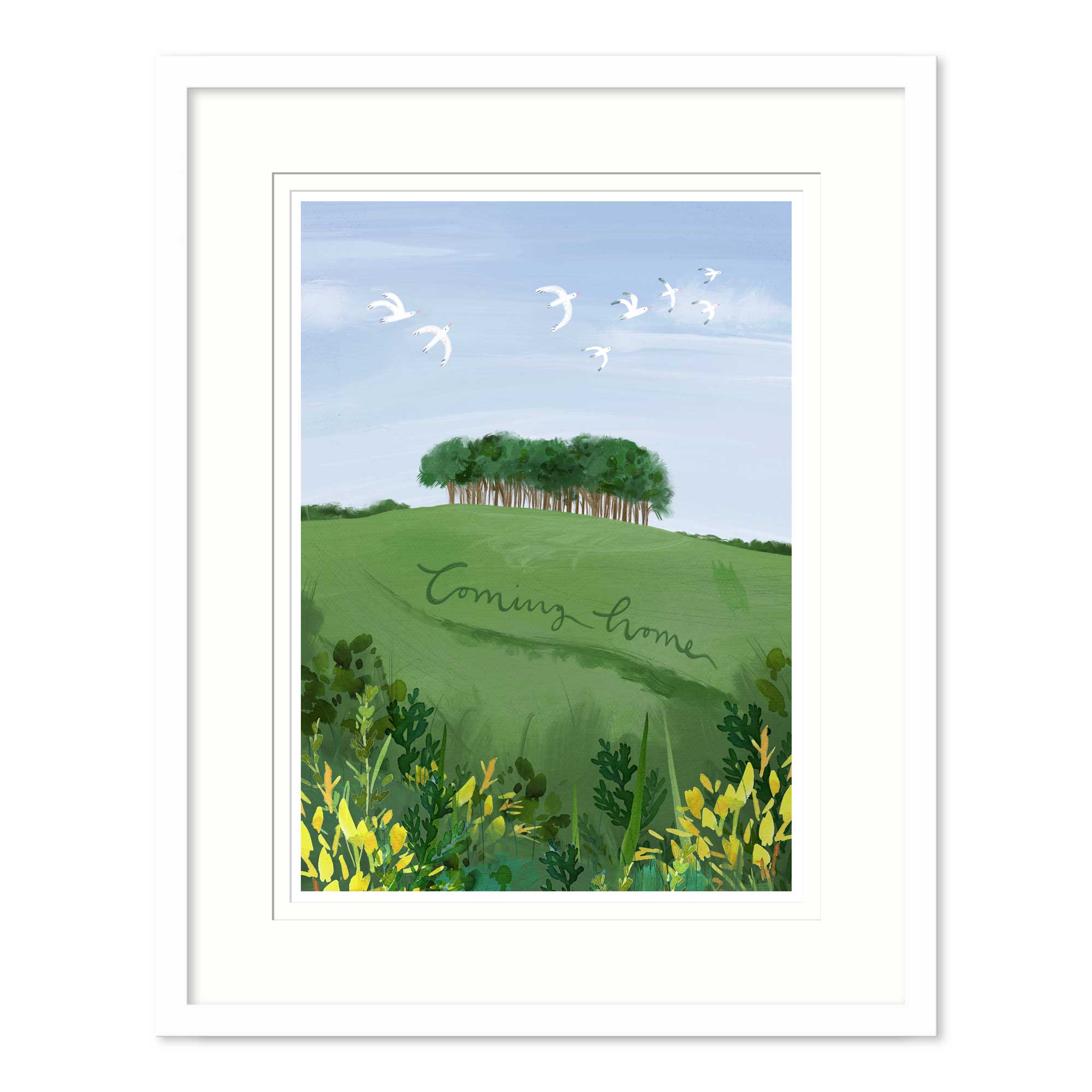 Coming Home Med Framed Print