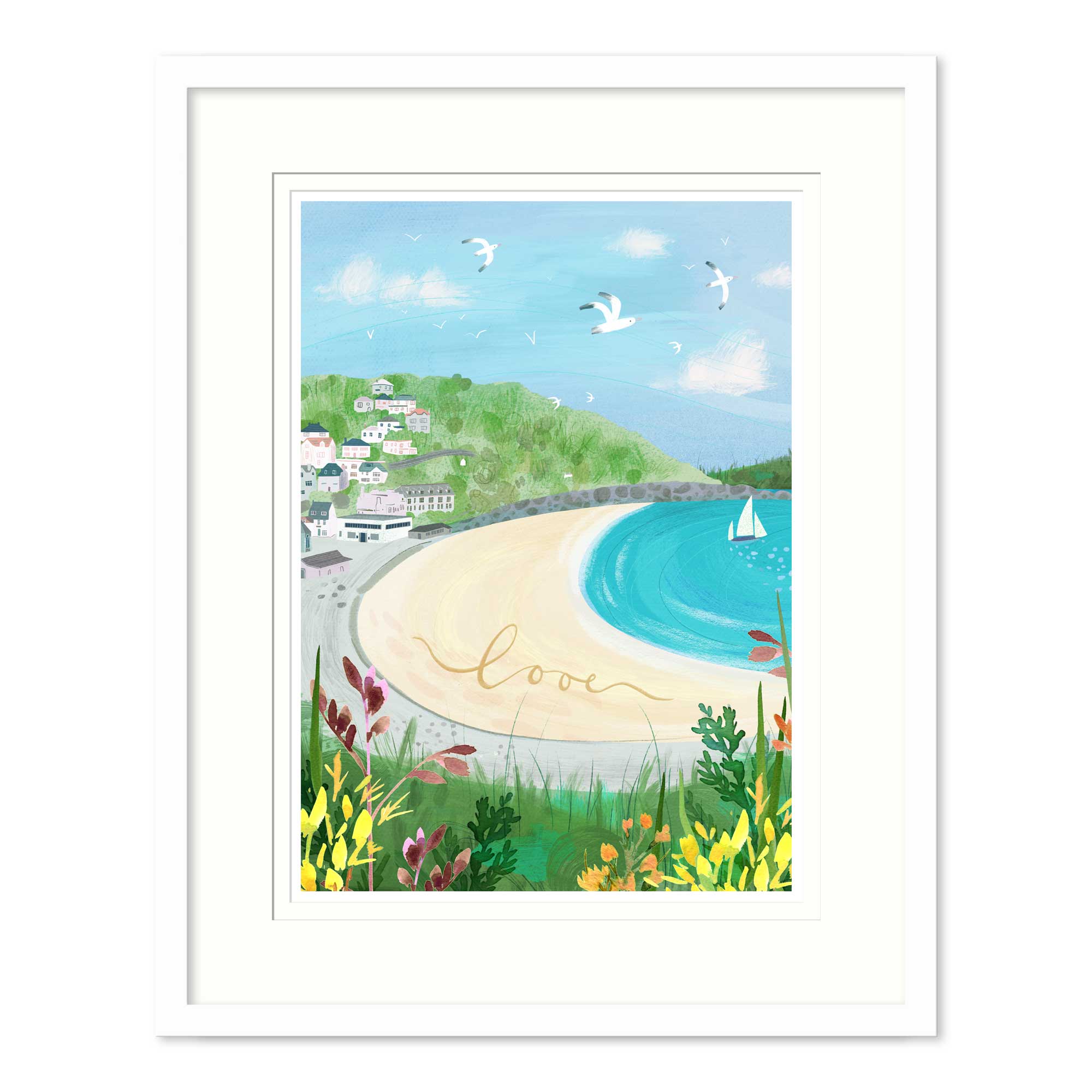 Looe Med Framed Print