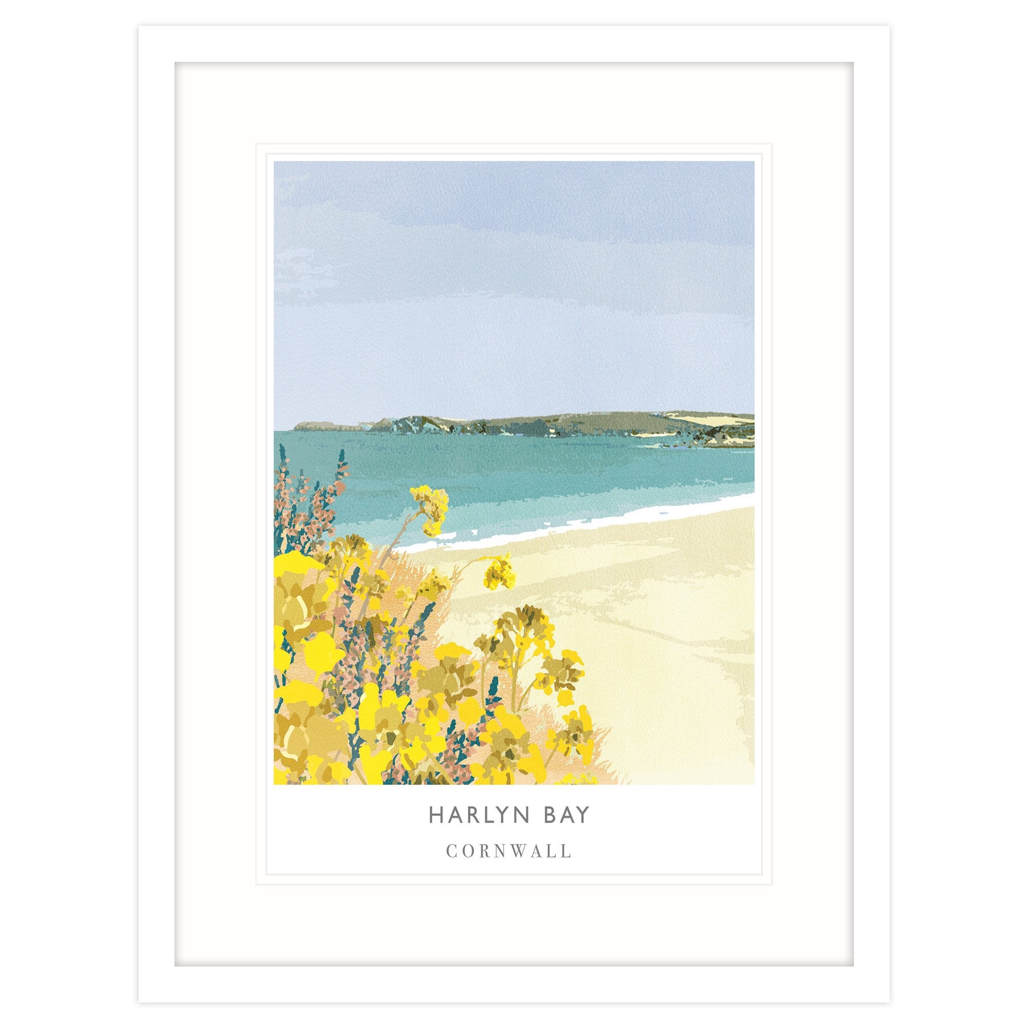 Harlyn Bay Large Framed Print